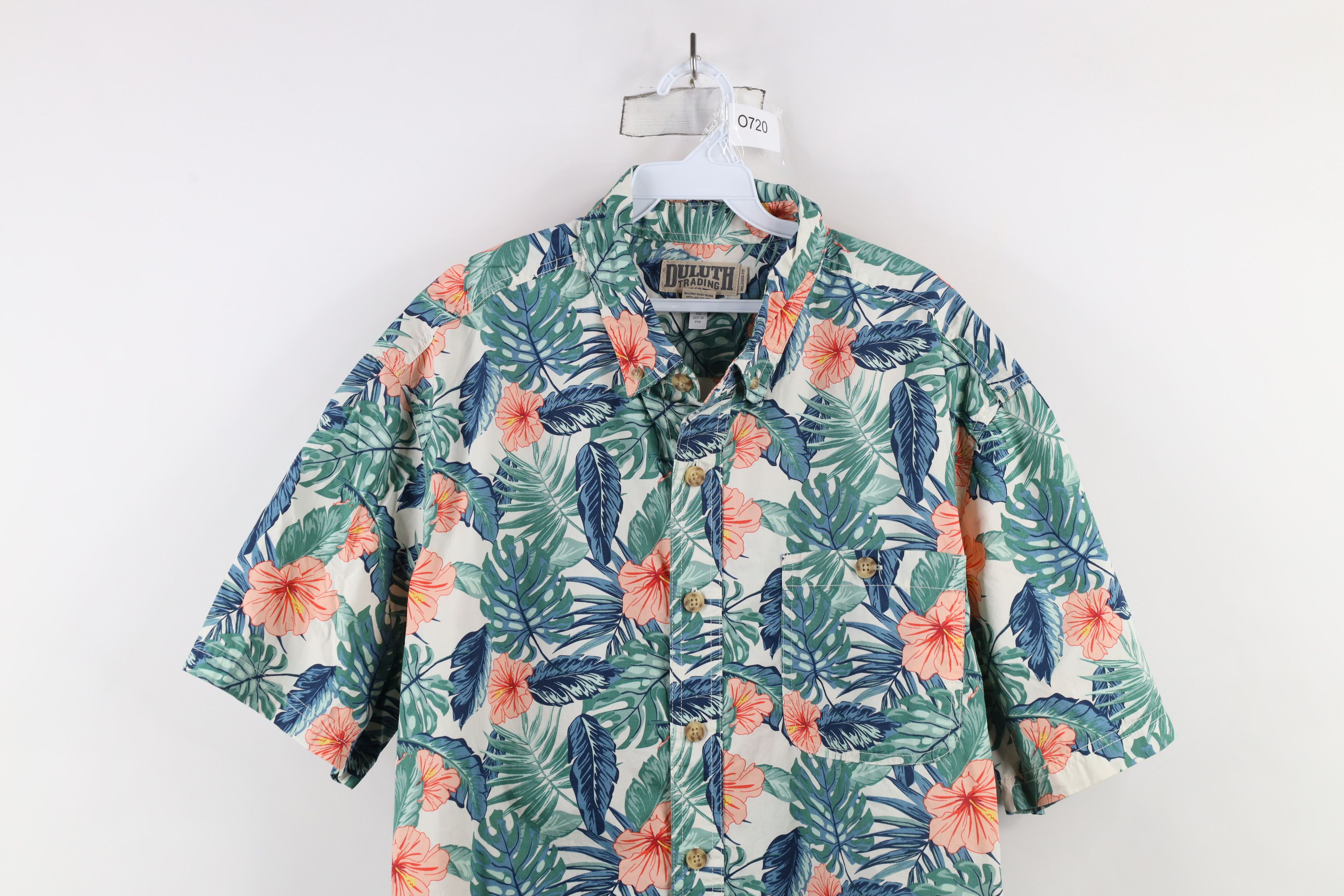 Duluth Trading Company × Vintage Duluth Trading Co BBQ Flower Hawaiian Collared Button Shirt Size US XL / EU 56 / 4 - 2 Thumbnail