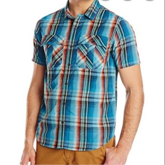 Prana Prana Ostend Short Sleeve Button Down Shirt Men’s Size Large Size US L / EU 52-54 / 3 - 10 Thumbnail