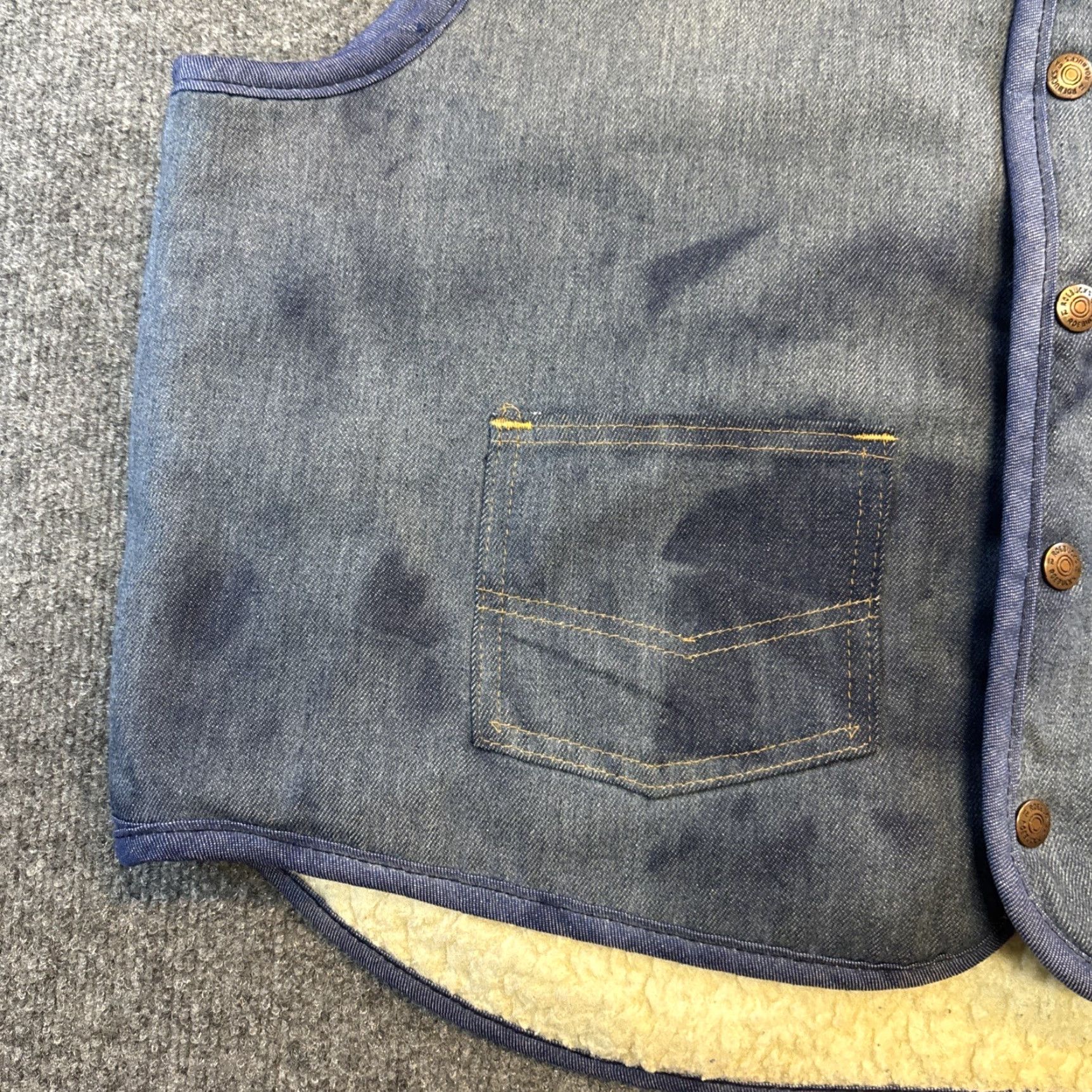Sears VINTAGE Sears Western Vest Denim Lined Mens XL Blue Size US XL / EU 56 / 4 - 5 Thumbnail