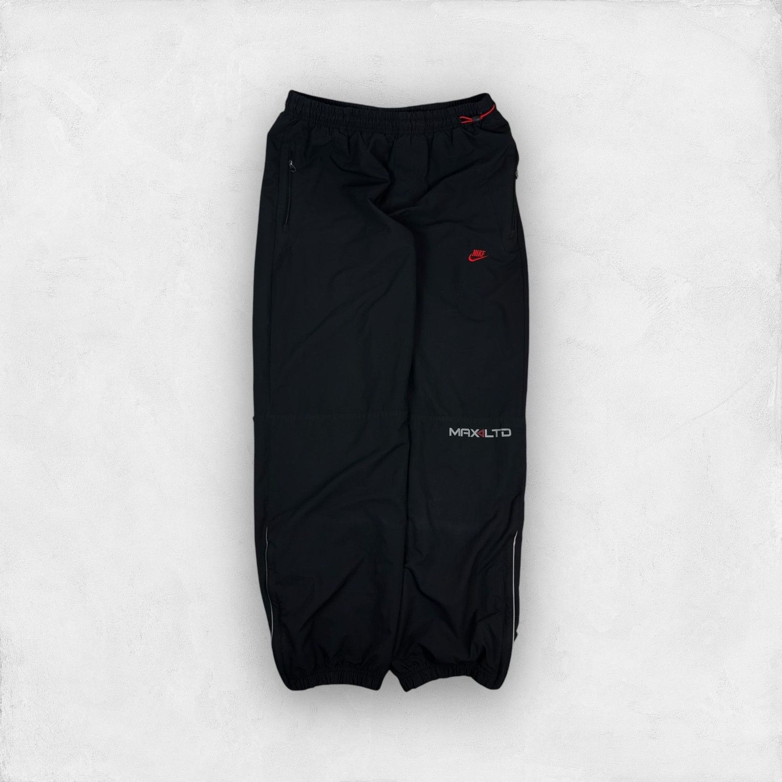 Nike Nike Men's Black Max LTD Swoosh Ankle Zip Track Pants Medium Size US 30 / EU 46 - 1 Thumbnail