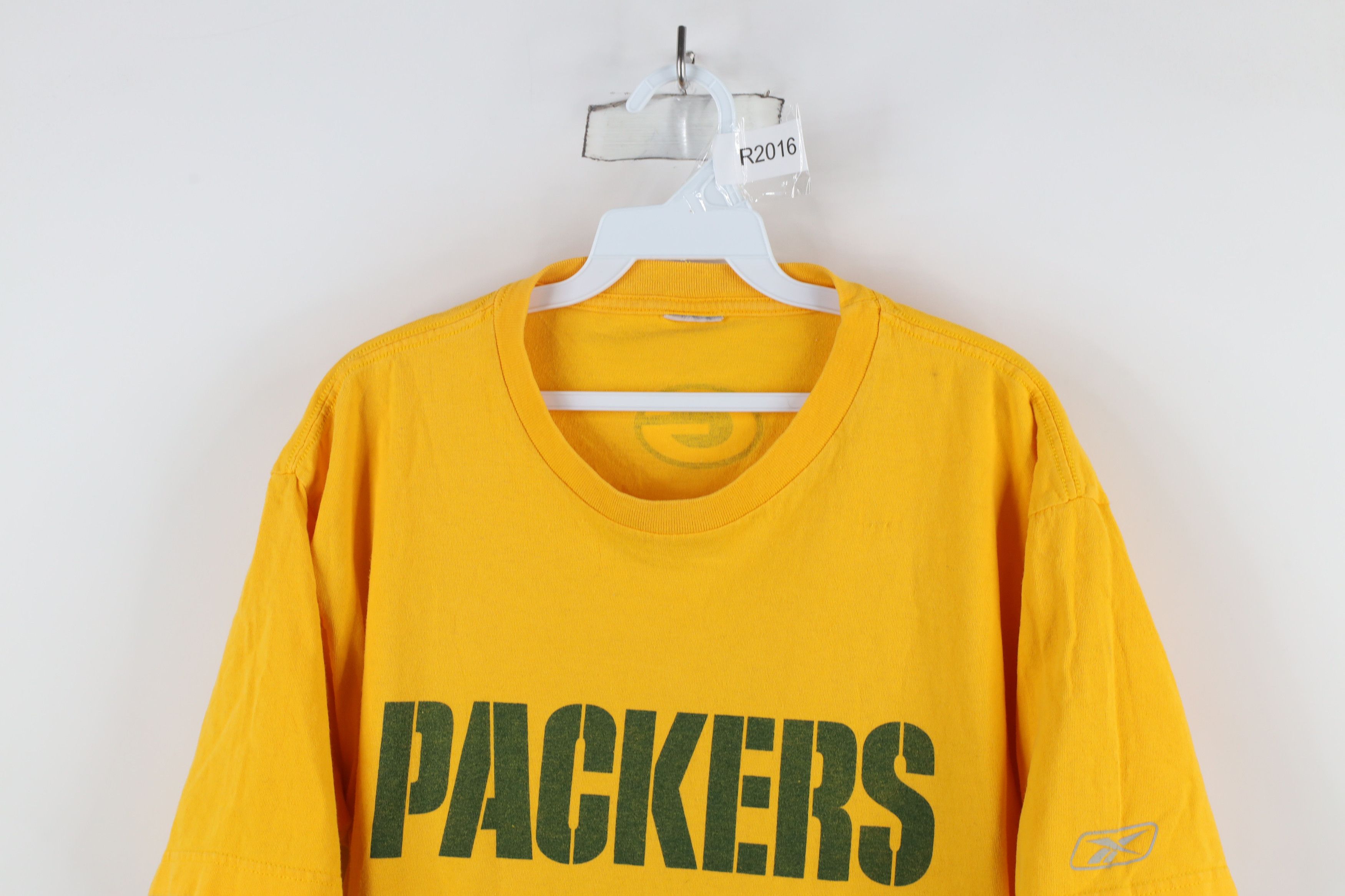 Reebok × Vintage Vintage Reebok Spell Out Green Bay Packers Football T-Shirt Size US L / EU 52-54 / 3 - 2 Thumbnail
