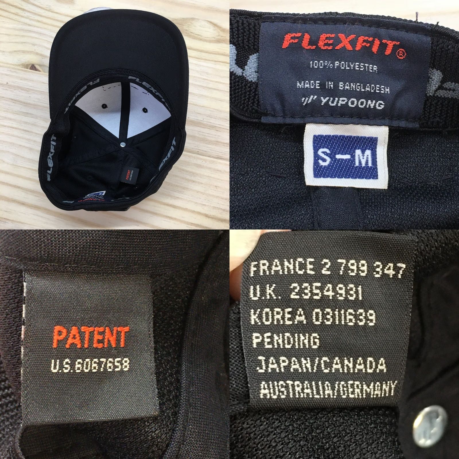 Vintage Flexfit Hat Mens S Black Golf Foxtrol Yankee Fitted Cap Honey Badger Yupoong Size ONE SIZE - 8 Thumbnail
