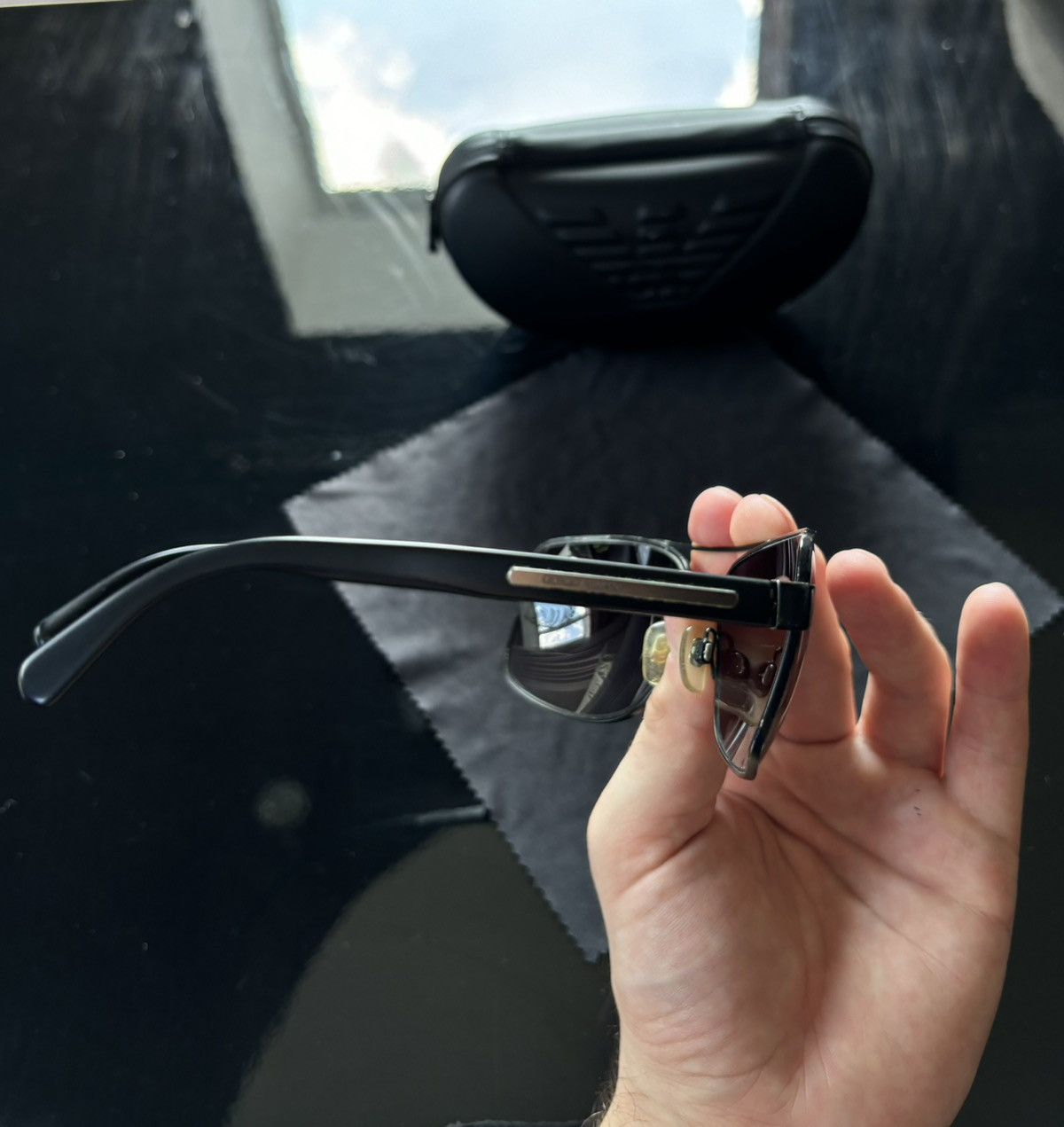 Emporio Armani × Giorgio Armani × Vintage Giorgio Armani AR 6011 3001/8G Aviator Sunglasses Size ONE SIZE - 4 Thumbnail