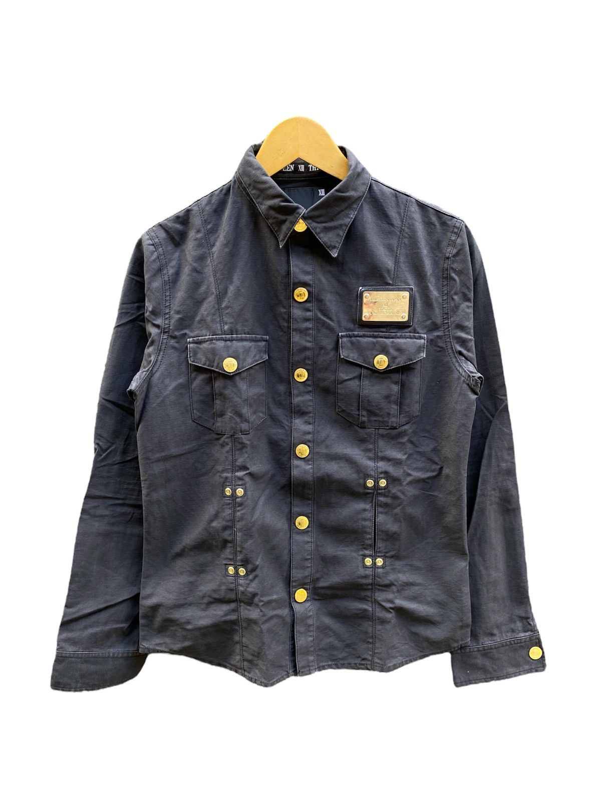 Ground Y × Yohji Yamamoto Japanese Thirteen Japan Underground Snap Button Shirt Size US M / EU 48-50 / 2 - 2 Thumbnail