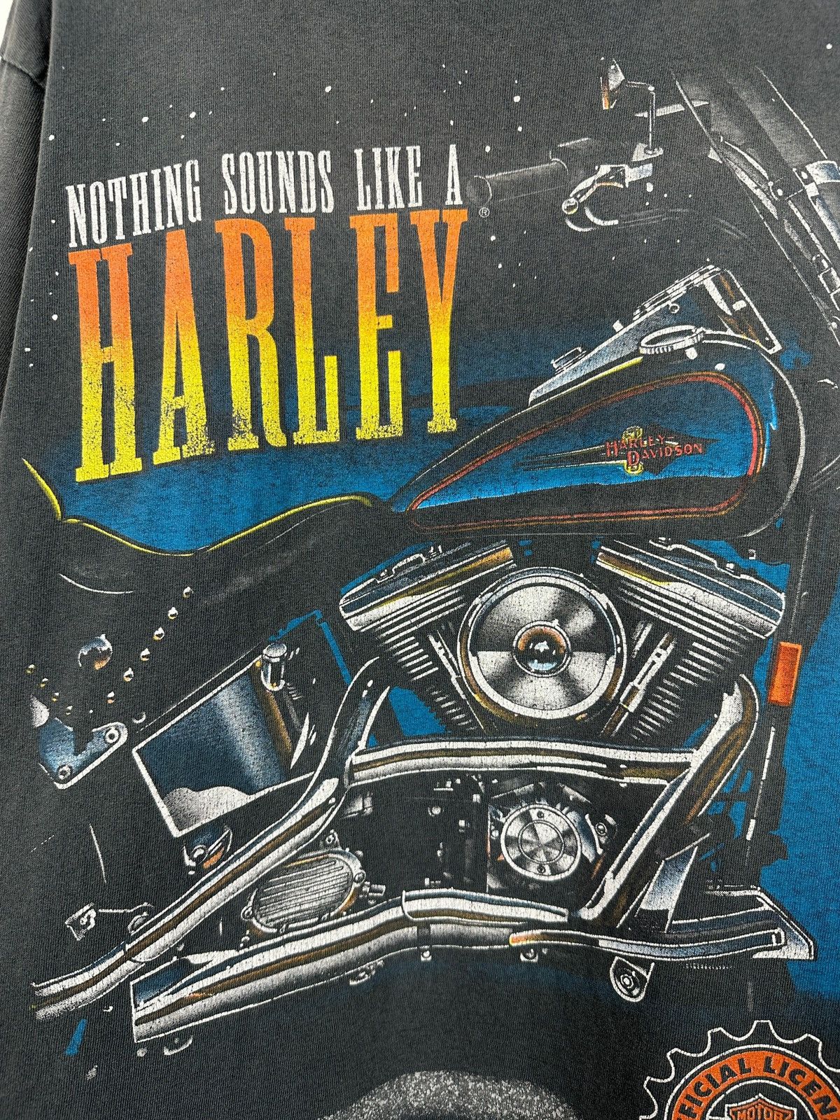 Harley Davidson 1996 Vintage Harley Davidson Nothing Sounds Single Stitch Size US XL / EU 56 / 4 - 16 Thumbnail