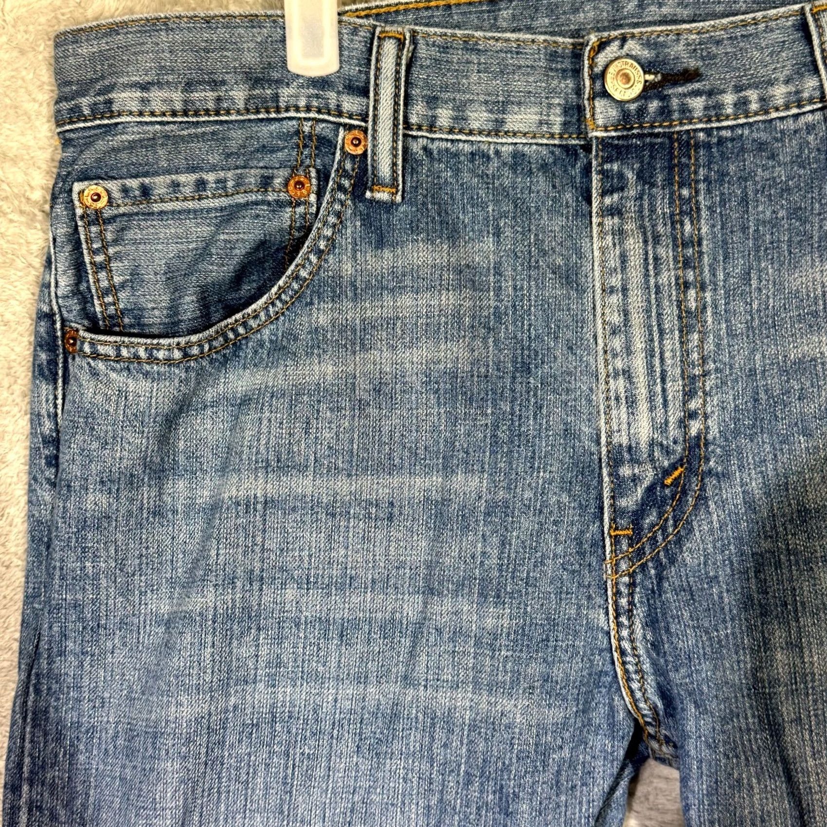 Levi's Levi’s 527 Jeans Bootcut Men’s 36x30 Blue Denim 100% Cotton Slim? Relaxed? Mid Rise Vintage: No Size US 36 / EU 52 - 3 Thumbnail