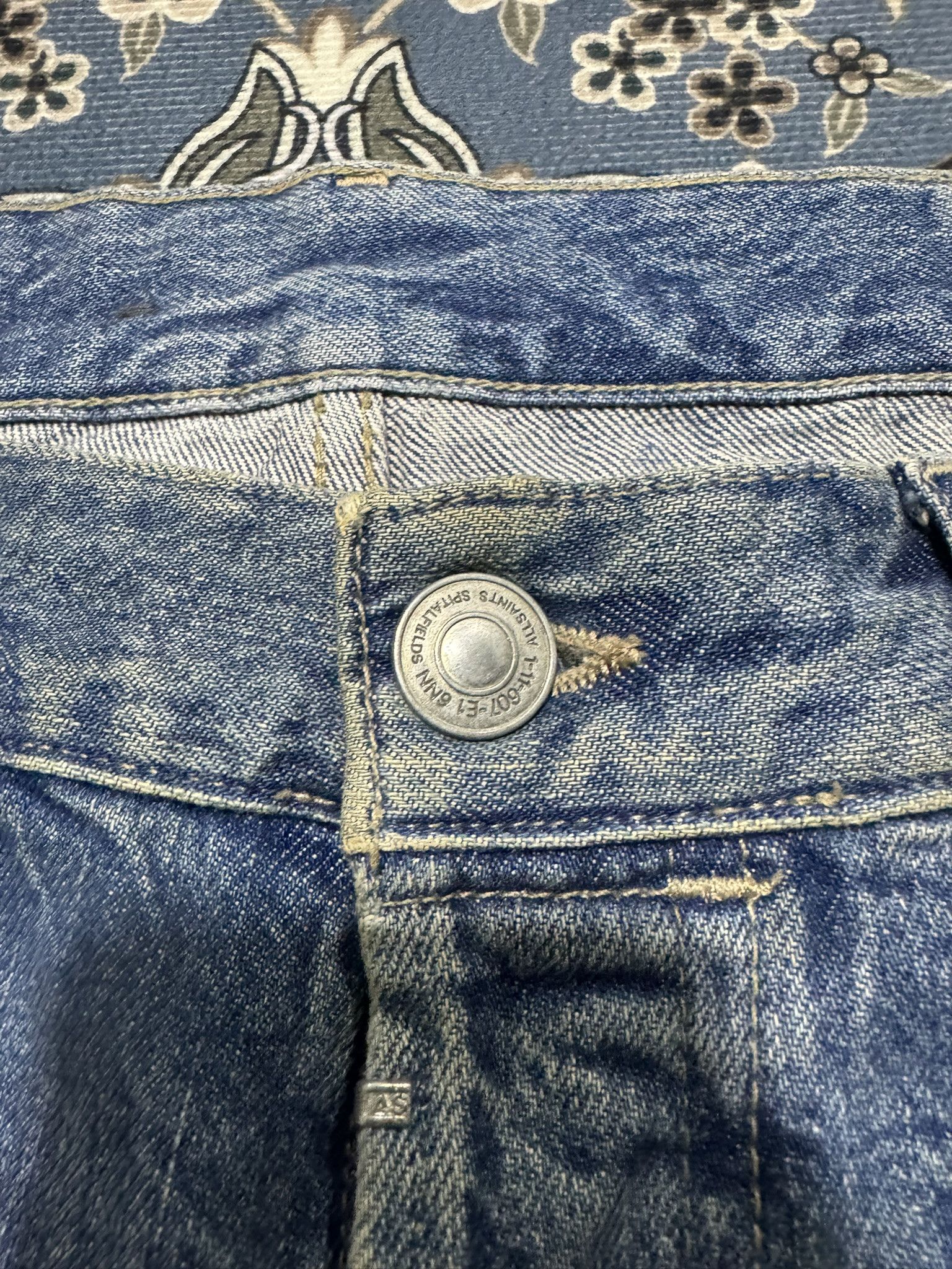 Allsaints × Japanese Brand ALLSAINT Pistol Fit Distressed Denim Jeans Size US 32 / EU 48 - 6 Thumbnail