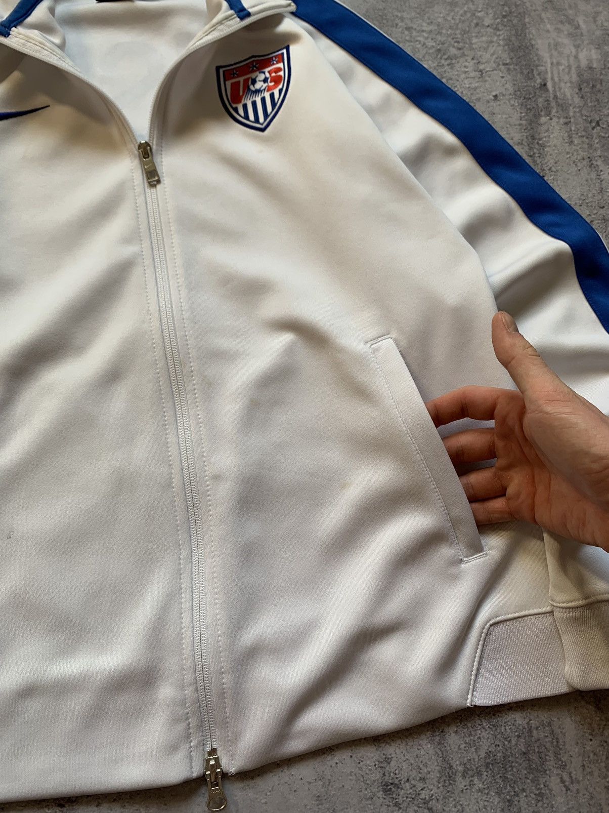 Nike USA National Soccer Team Nike Full Zip Track Jacket Size US M / EU 48-50 / 2 - 5 Thumbnail