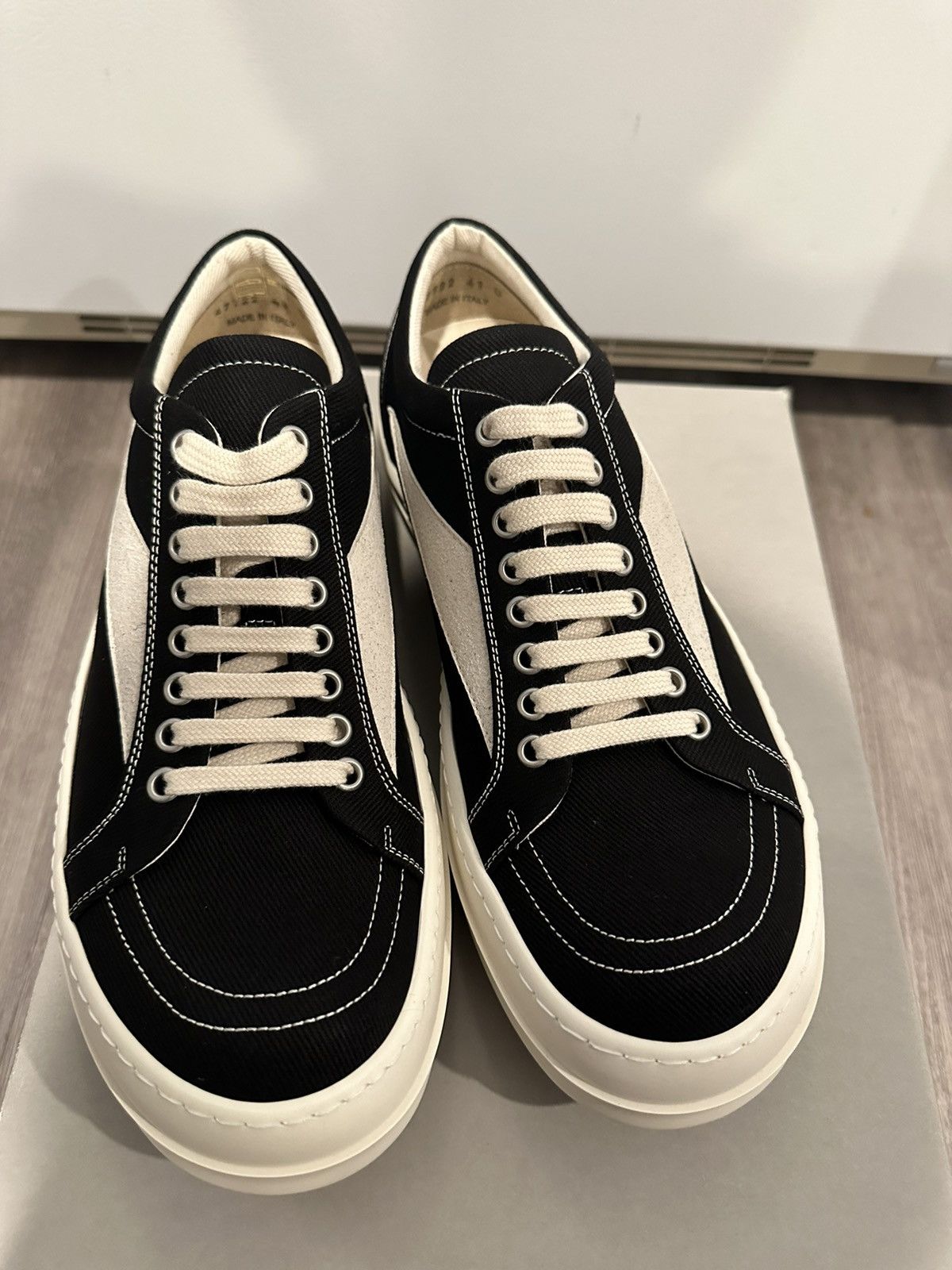 Rick Owens Drkshdw Rick Owens Drkshdw Vintage Low Vans Black Milk Size ...