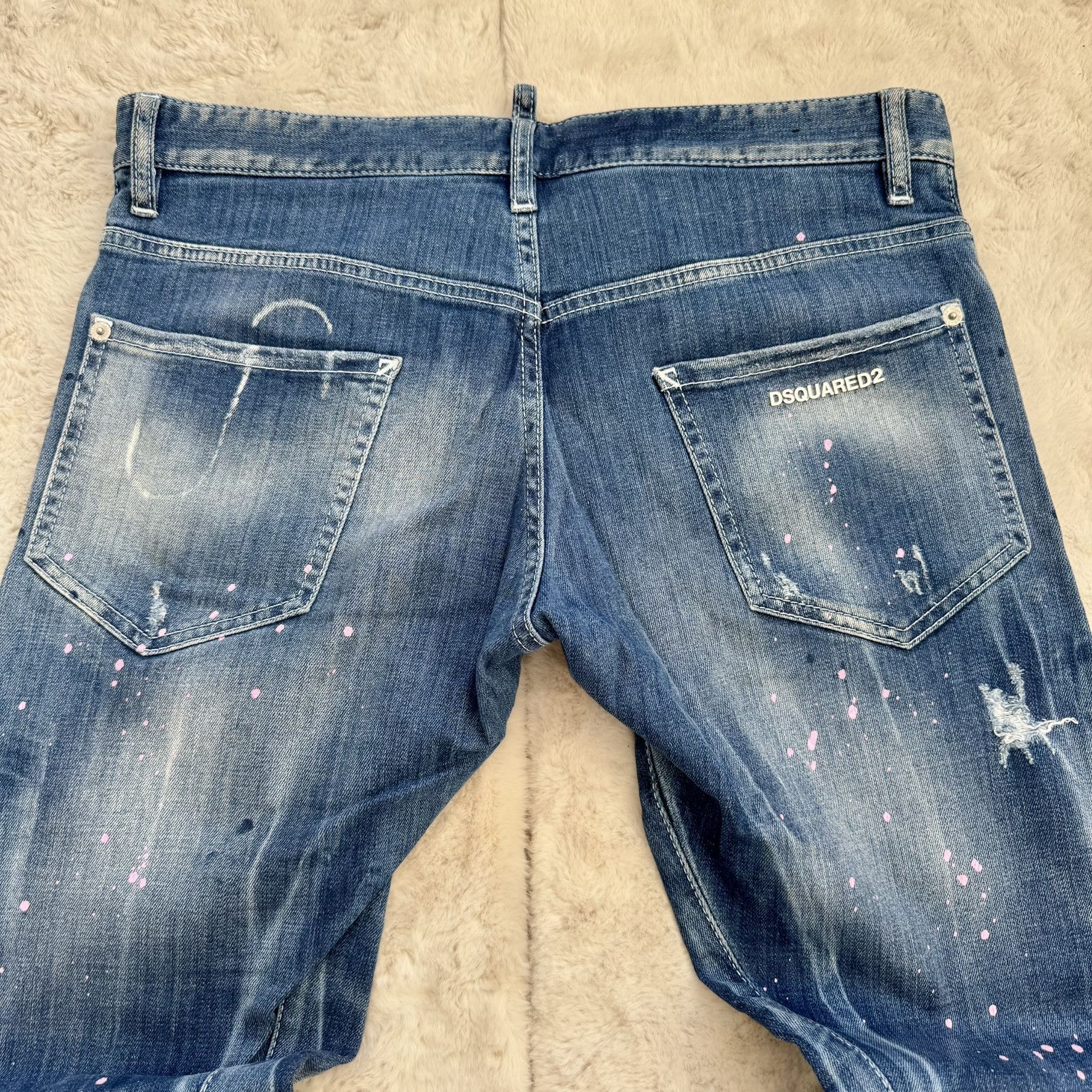 Dsquared2 Dsquared2 Patched & Paint-Splattered Jeans – Size 48 Size US 32 / EU 48 - 5 Thumbnail
