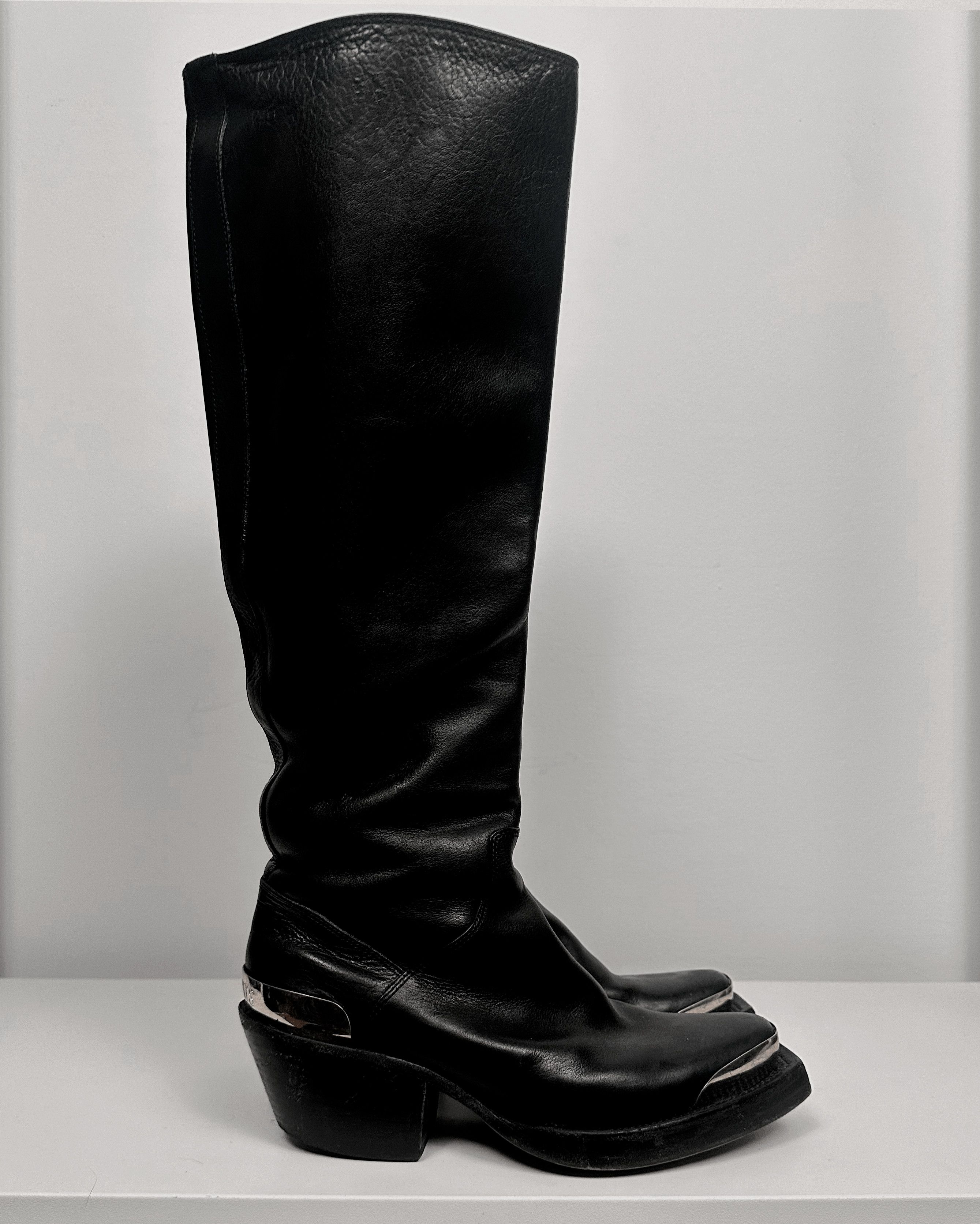 Vetements Vetements Metal Toe Cap Western Cowboy Boots Size US 5 / EU 37 - 3 Thumbnail