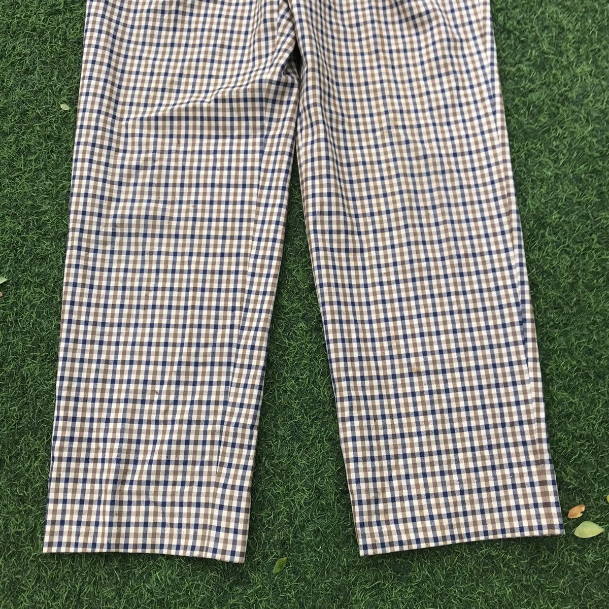 Aquascutum × Other UK × Vintage Aquascutum of london Winster Club Check Trouser Long Pants Size US 34 / EU 50 - 4 Thumbnail