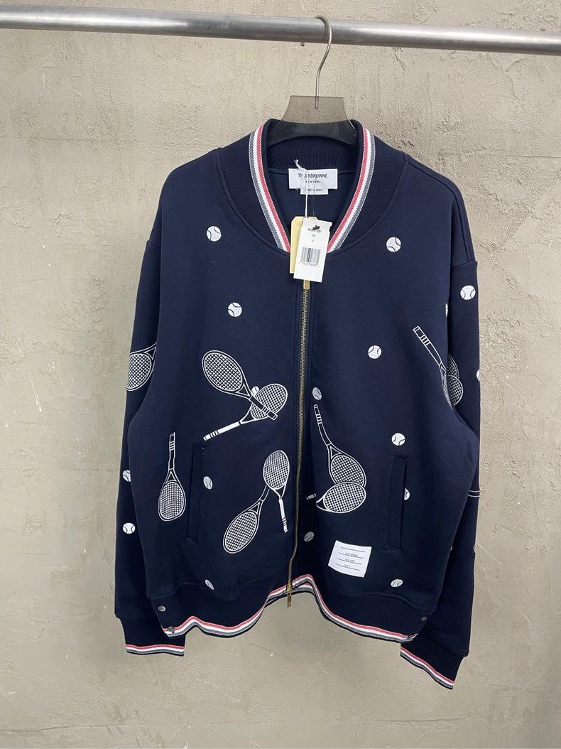 Thom Browne Thom browne Navy blue show ace series embroidered tennis ba Size US XL / EU 56 / 4 - 1 Thumbnail