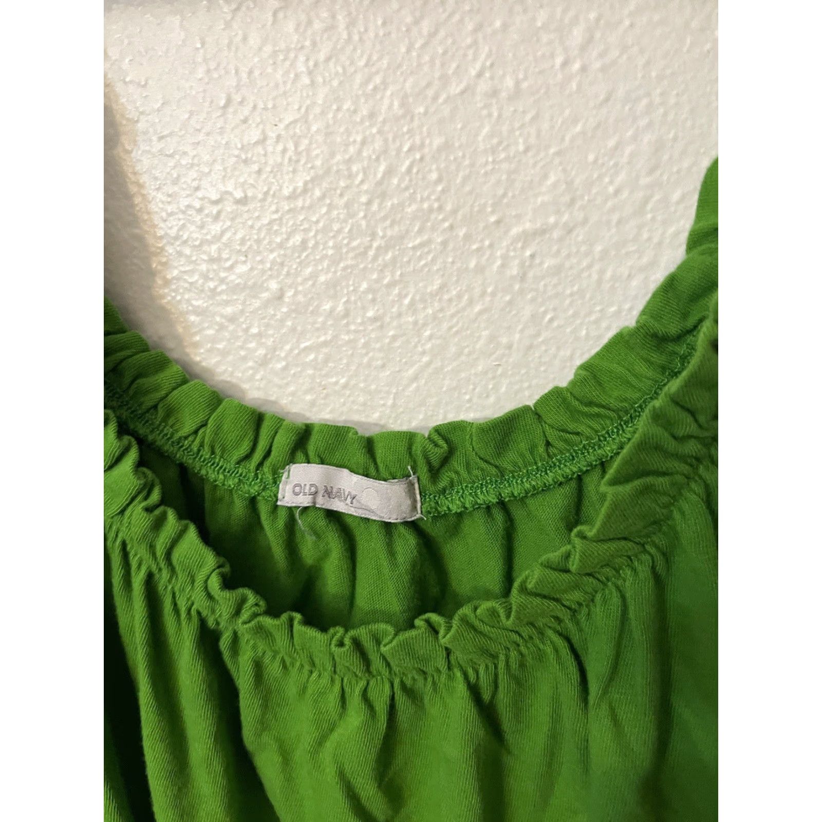 Old Navy OLD NAVY Plus Size XL Sleeveless Green Cami Top Scoop Neck Ruched Stretch Womens Size XL / US 12-14 / IT 48-50 - 2 Thumbnail