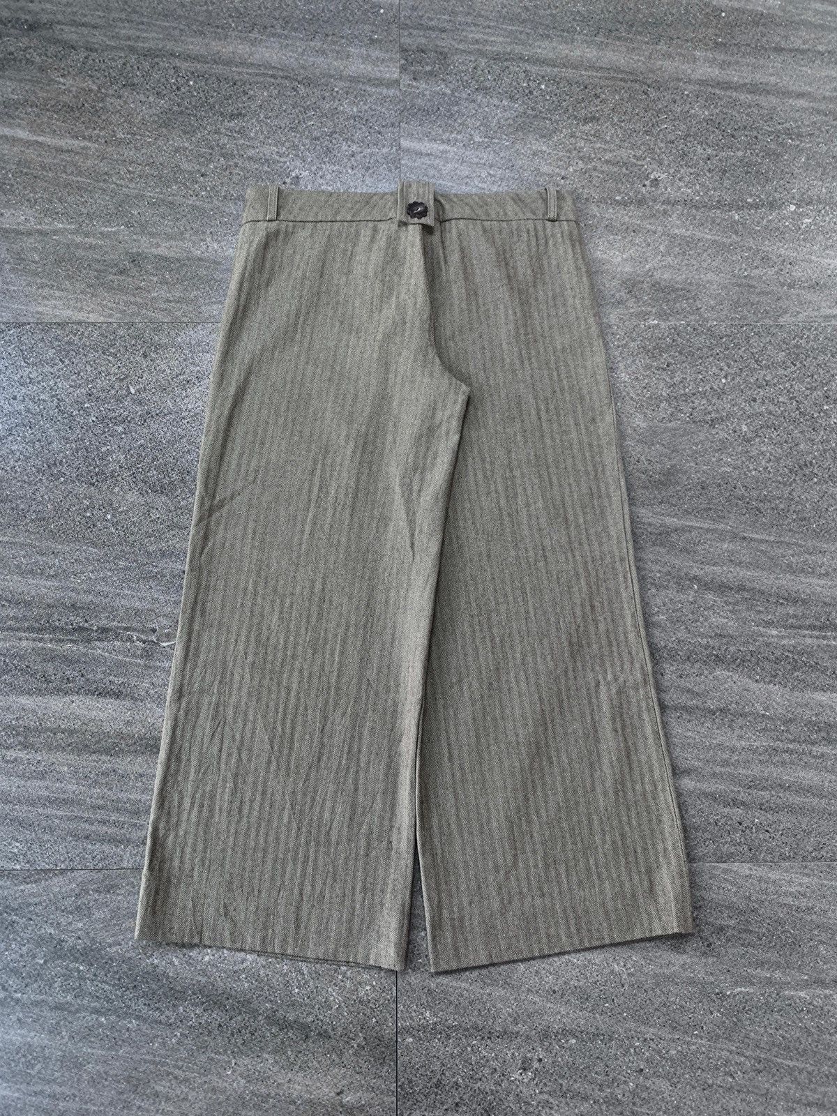 Marni Wideleg Cropped Wool Blend Trousers Size US 30 / EU 46 - 12 Thumbnail