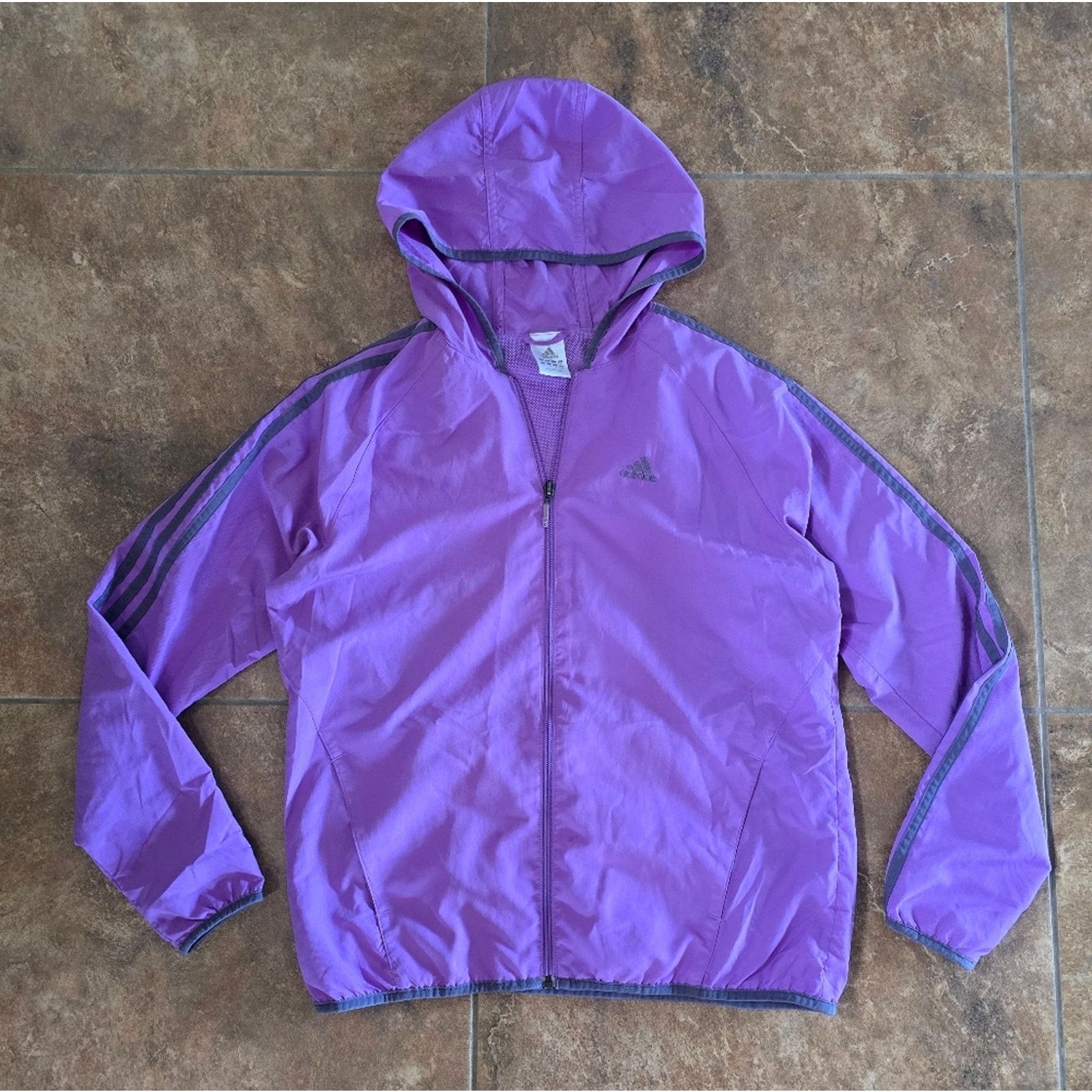 Adidas Purple Grey | ADIDAS | Lightweight Zip Up Size M / US 6-8 / IT 42-44 - 1 Thumbnail