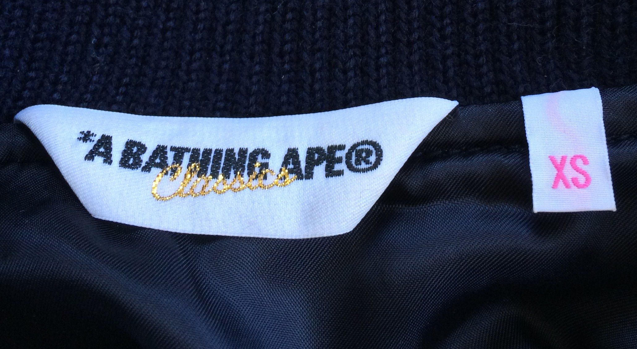 Bape OG Ape Is Bathing Embroidered Wool Bomber Jacket Size XS / US 0-2 / IT 36-38 - 5 Thumbnail