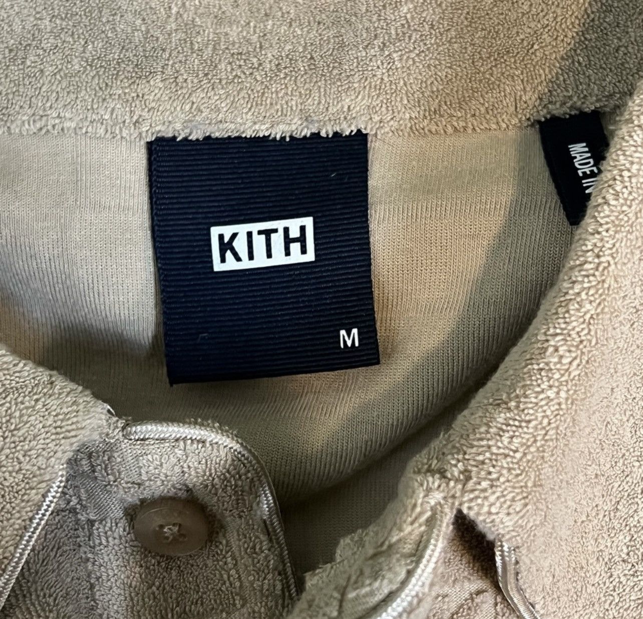 Kith Kith Graham Quicksand Men's Polo Shirt - Size Medium Size US M / EU 48-50 / 2 - 3 Thumbnail