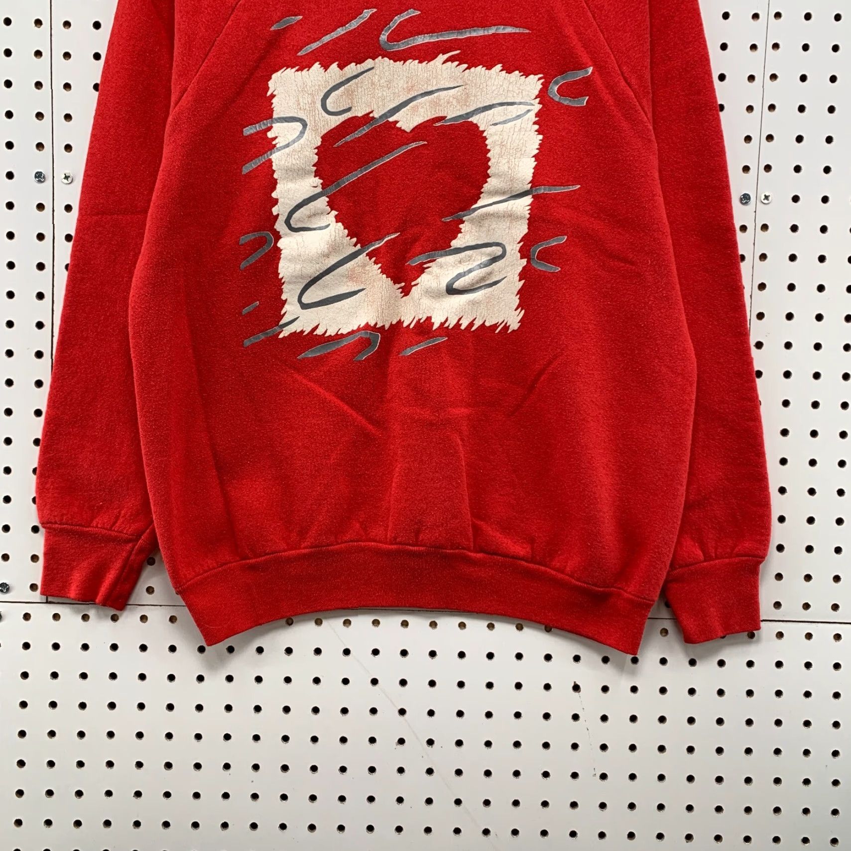 Fruit Of The Loom VINTAGE 90s Valentines Heart Crewneck Sweatshirt Mens Large Red Made USA Size US L / EU 52-54 / 3 - 6 Thumbnail