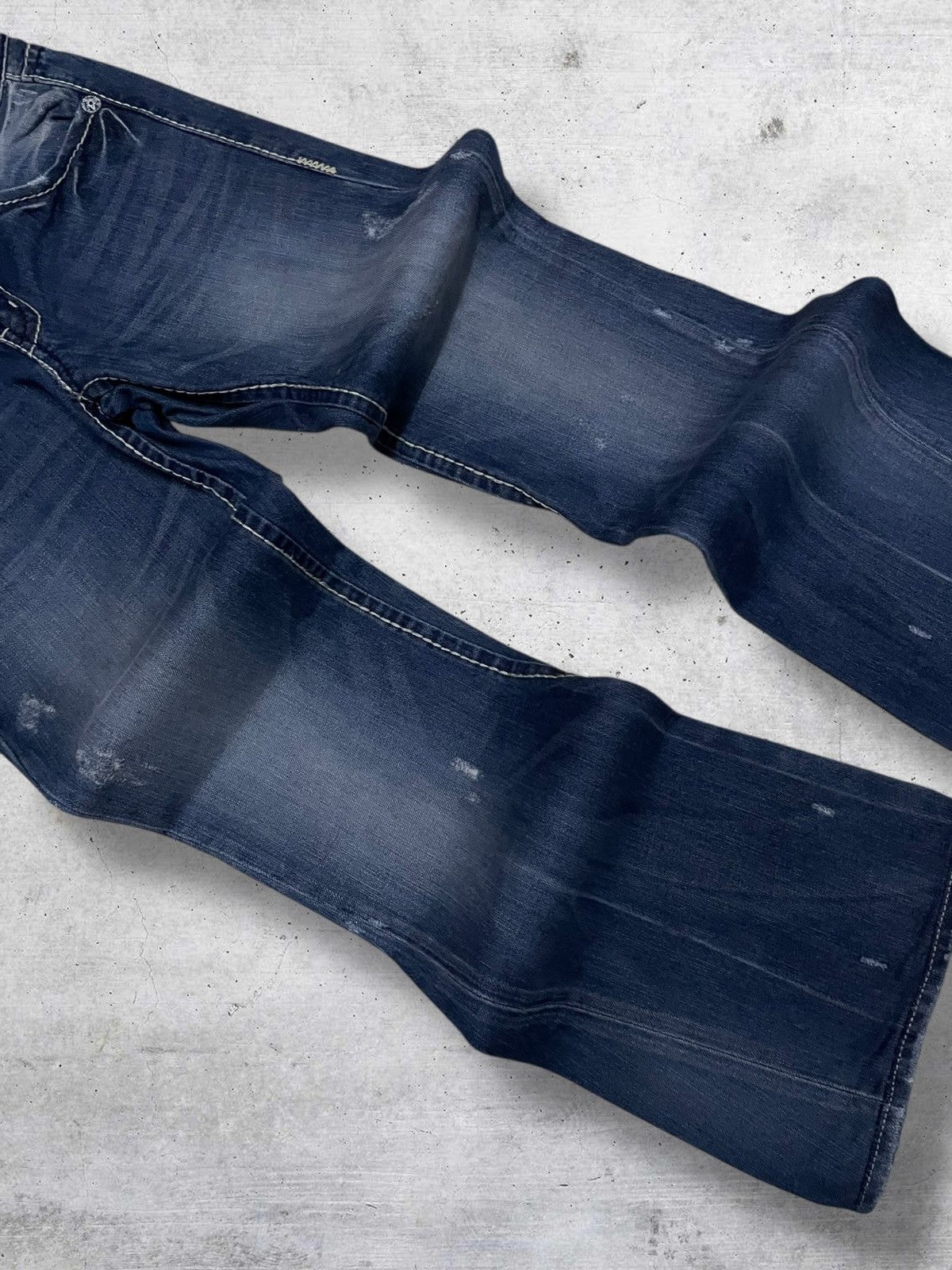 Japanese Brand VINTAGE BUCKAROO CRAFTED JAPAN DESIGNER 90S FLARED CUT DENIM Size US 30 / EU 46 - 6 Thumbnail