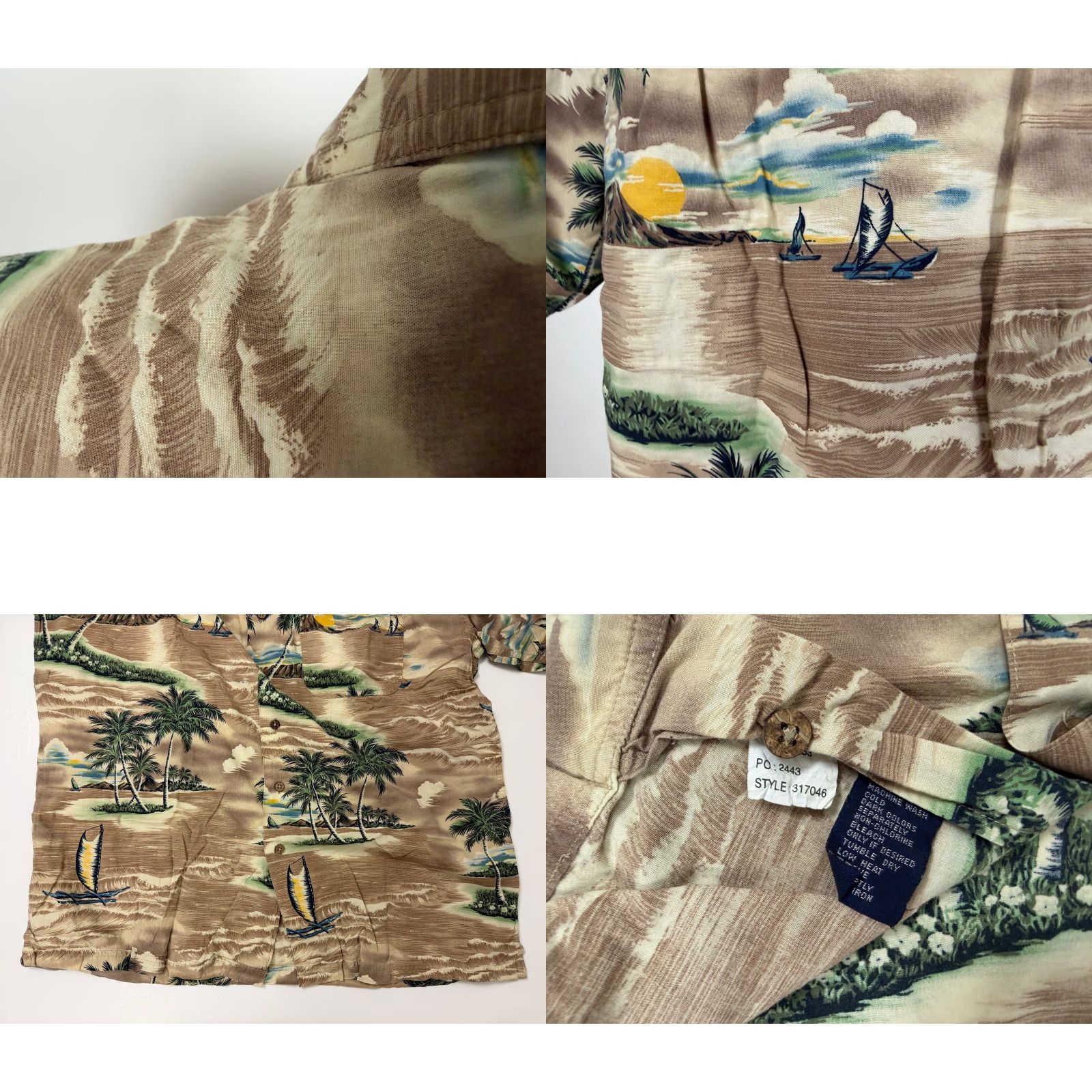 Chaps VINTAGE Chaps Hawaiian Shirt Mens Large 90s Beach Nautical Hipster Tropical Button-Up Size US L / EU 52-54 / 3 - 8 Thumbnail