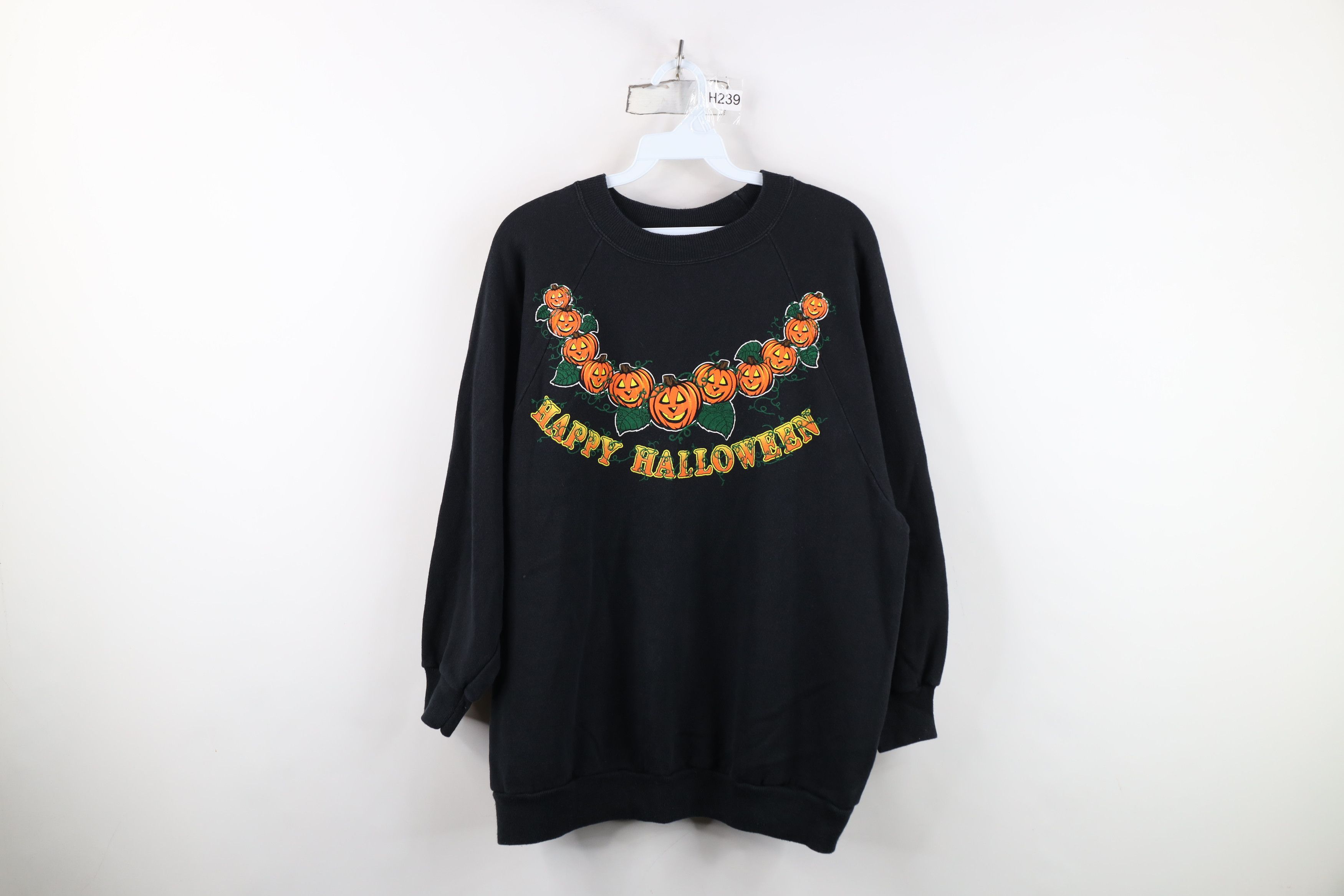 Vintage Vintage 80s 90s Streetwear Halloween Crewneck Sweatshirt Size XL / US 12-14 / IT 48-50 - 1 Thumbnail