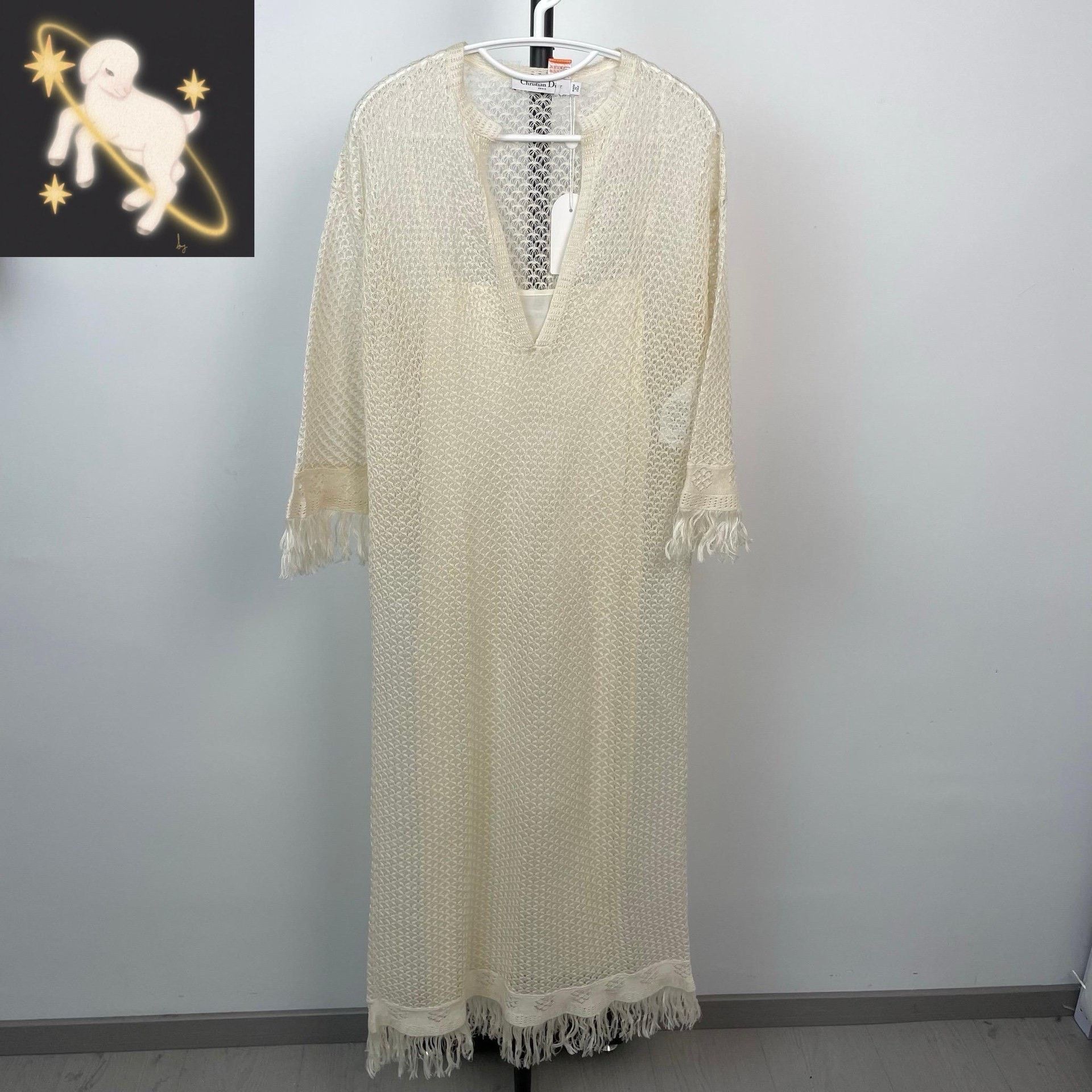 Dior Dior Knit White Dress 38 Women Size S / US 4 / IT 40 - 1 Thumbnail