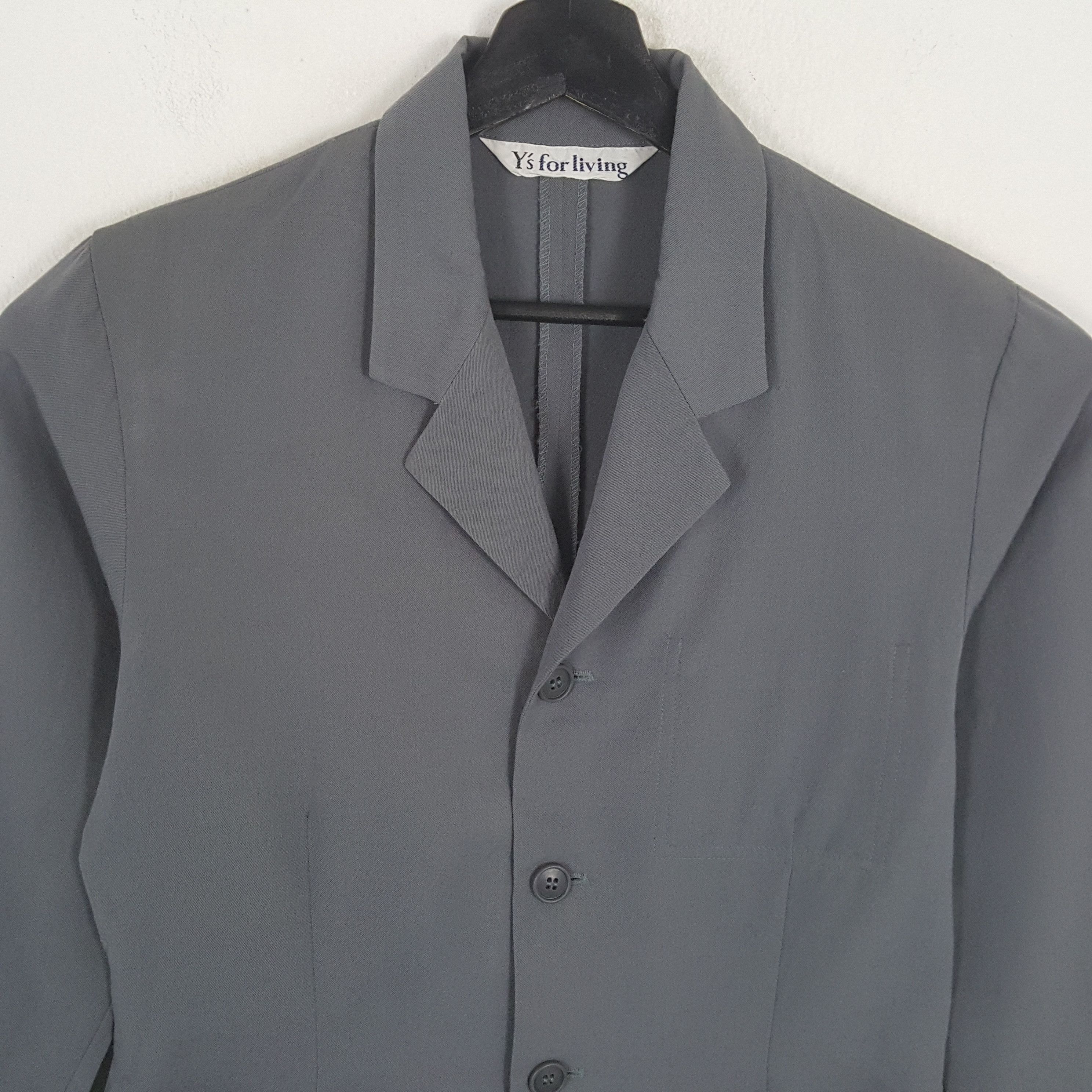 Yohji Yamamoto Y'S FOR LIVING by YOHJI YAMAMOTO Designer Blazer Size US XS / EU 42 / 0 - 2 Thumbnail