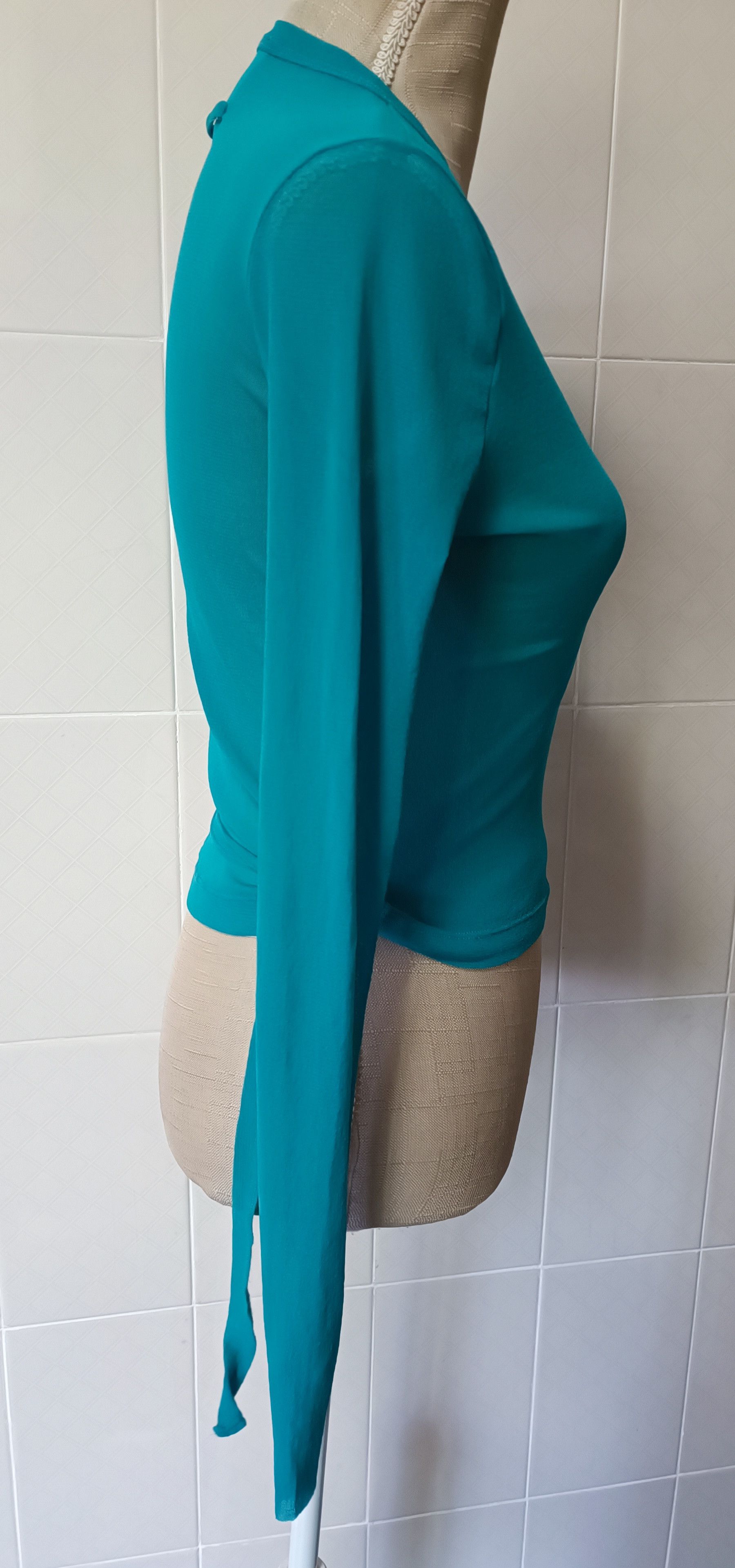 Jean Paul Gaultier 90's - Turquoise mesh cache coeur / top Size L / US 10 / IT 46 - 12 Thumbnail