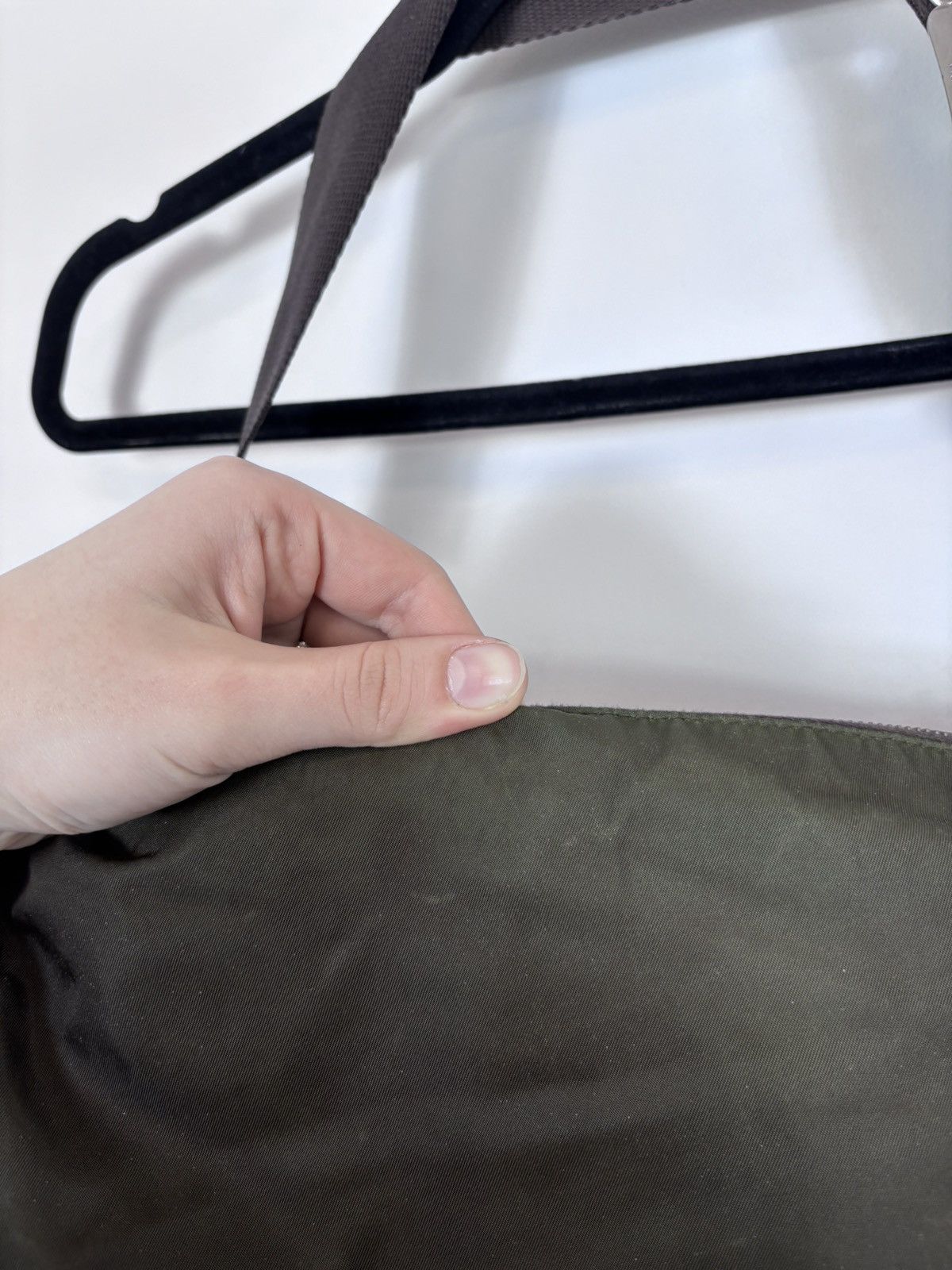 Prada Prada Khaki Tessuto Triangle Logo Nylon/Leather Shoulder Bag Size ONE SIZE - 22 Thumbnail