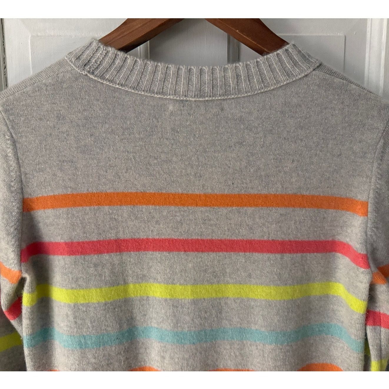 KINROSS Kinross Cashmere Stripped Sweater - Size Extra Small Size XS / US 0-2 / IT 36-38 - 5 Thumbnail