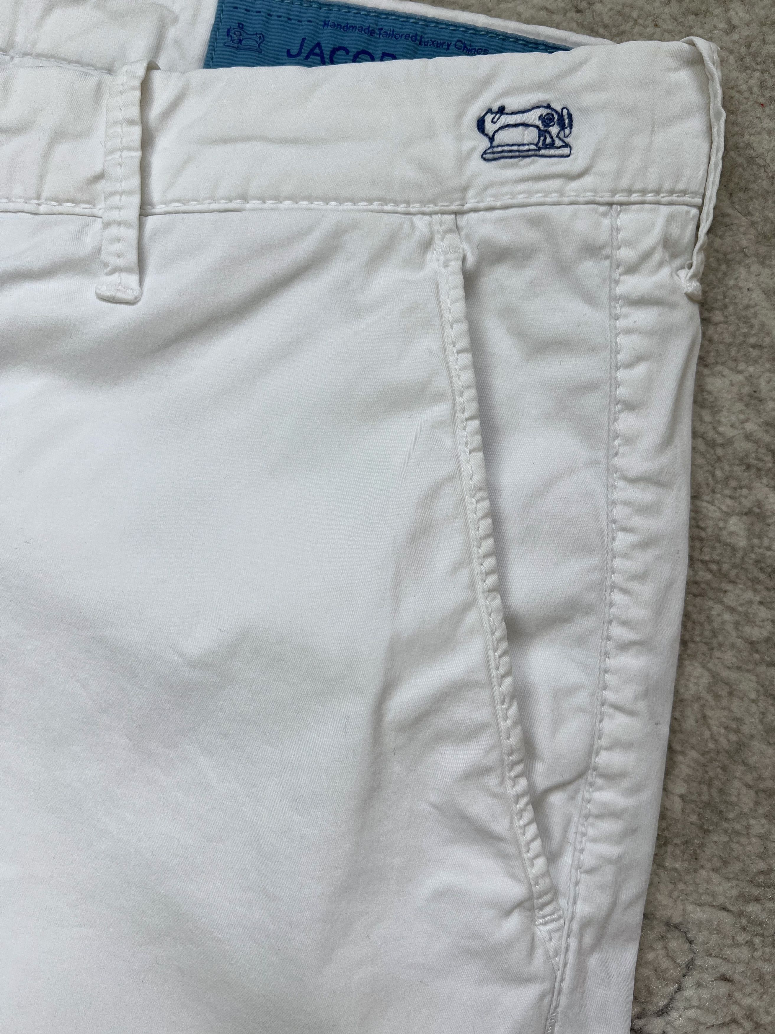 Jacob Cohen Jacob Cohën Bobby Comfort White Luxury Chino Pants 32 Size US 32 / EU 48 - 3 Thumbnail