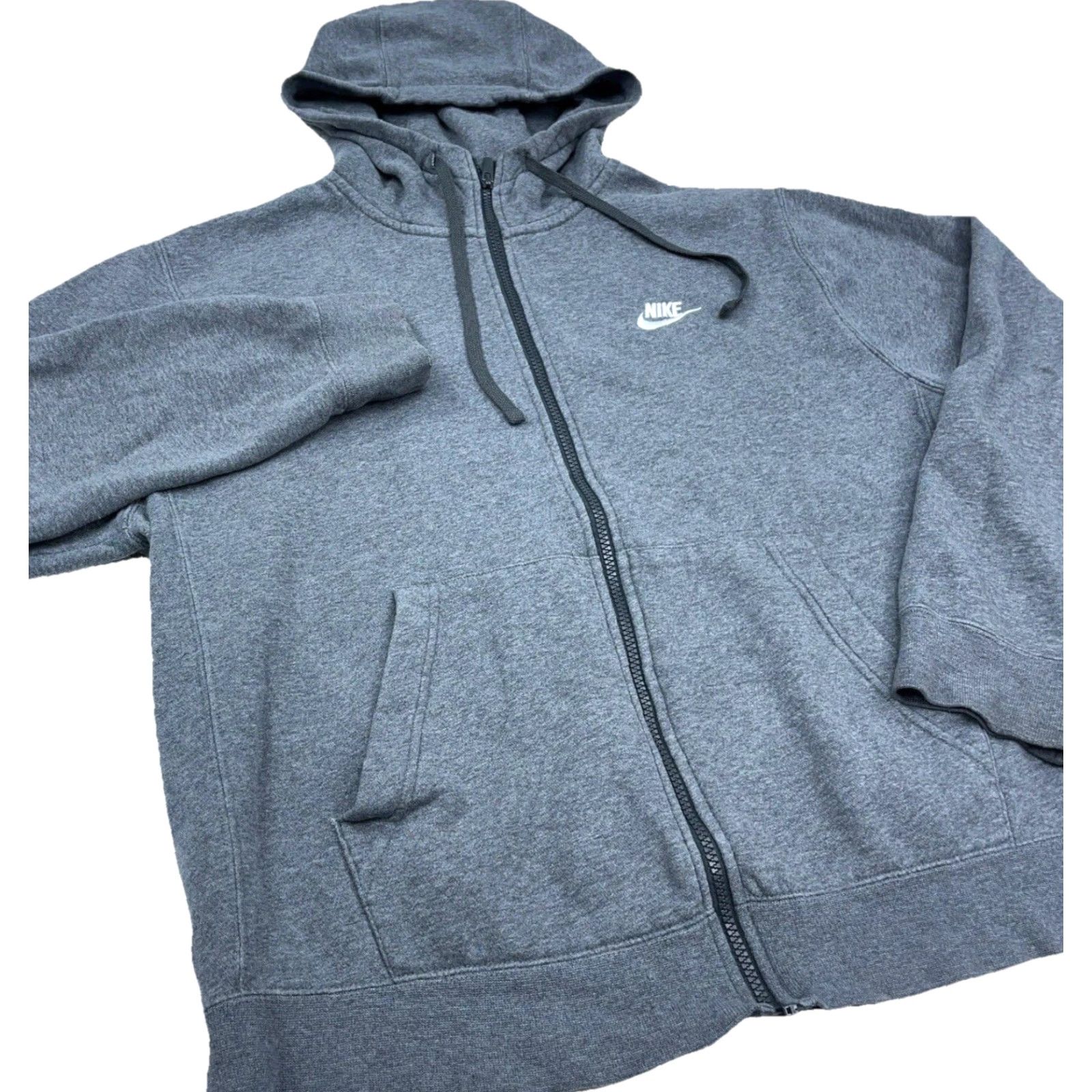 Nike Nike Hoodie Men Medium Gray Full Zip Sweatshirt Classic Sports Size US M / EU 48-50 / 2 - 5 Thumbnail
