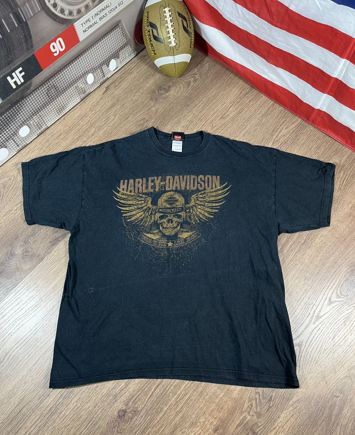 Harley Davidson Vintage Harley Davidson T Shirt Size US XXL / EU 58 / 5 - 1 Thumbnail