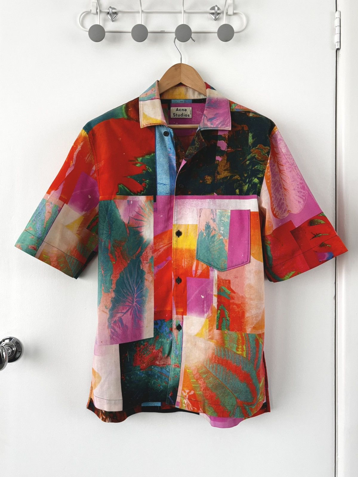 Acne Studios Abstract botanical print shirt Size US S / EU 44-46 / 1 - 1 Thumbnail