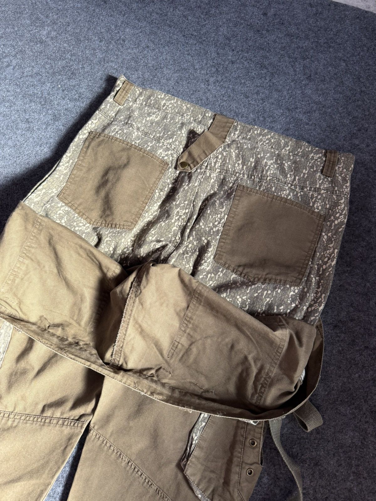 PPFM × semanticdesign Tech Too Japan Double Waist Parachute Alien Cargo Pants Size US 36 / EU 52 - 14 Thumbnail