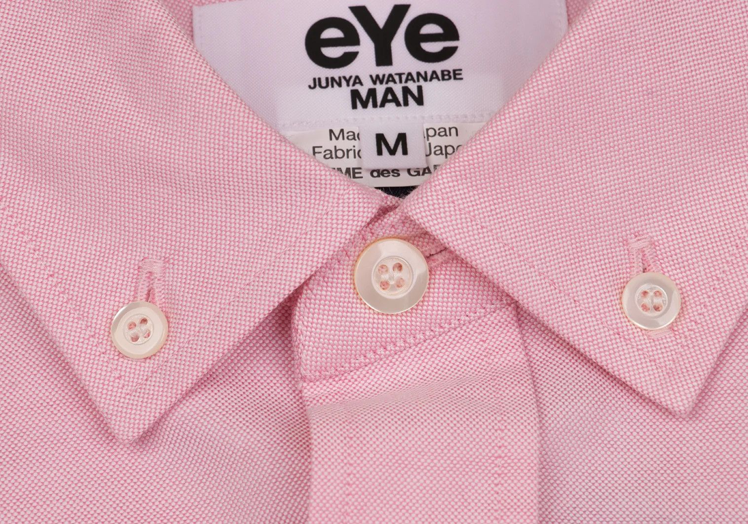 Junya Watanabe Cotton Point Embroidery Button-Down Shirt Pink M Size US M / EU 48-50 / 2 - 3 Thumbnail