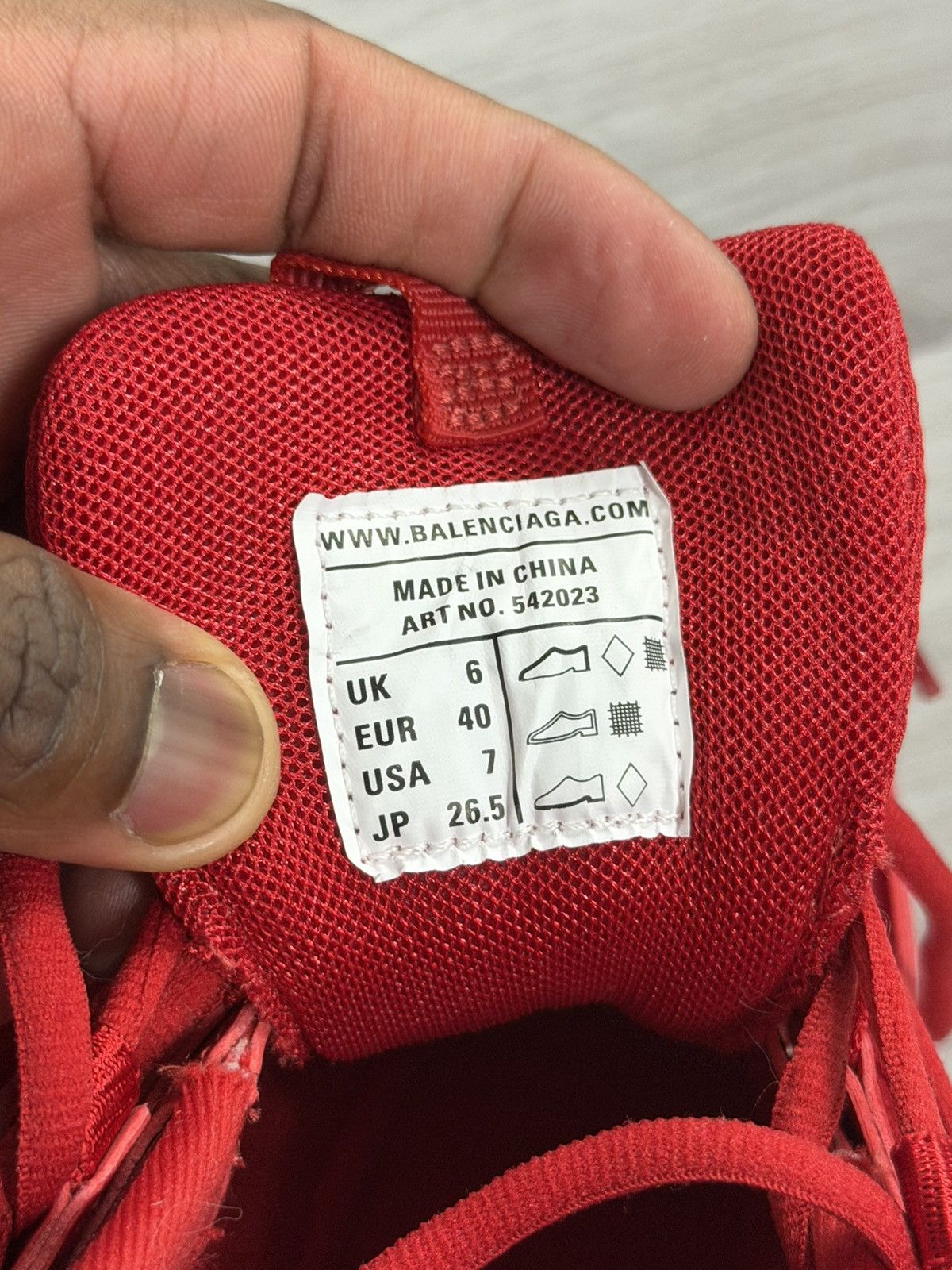 Balenciaga Balenciaga Track Sneakers Red Size US 7 / EU 40 - 6 Thumbnail