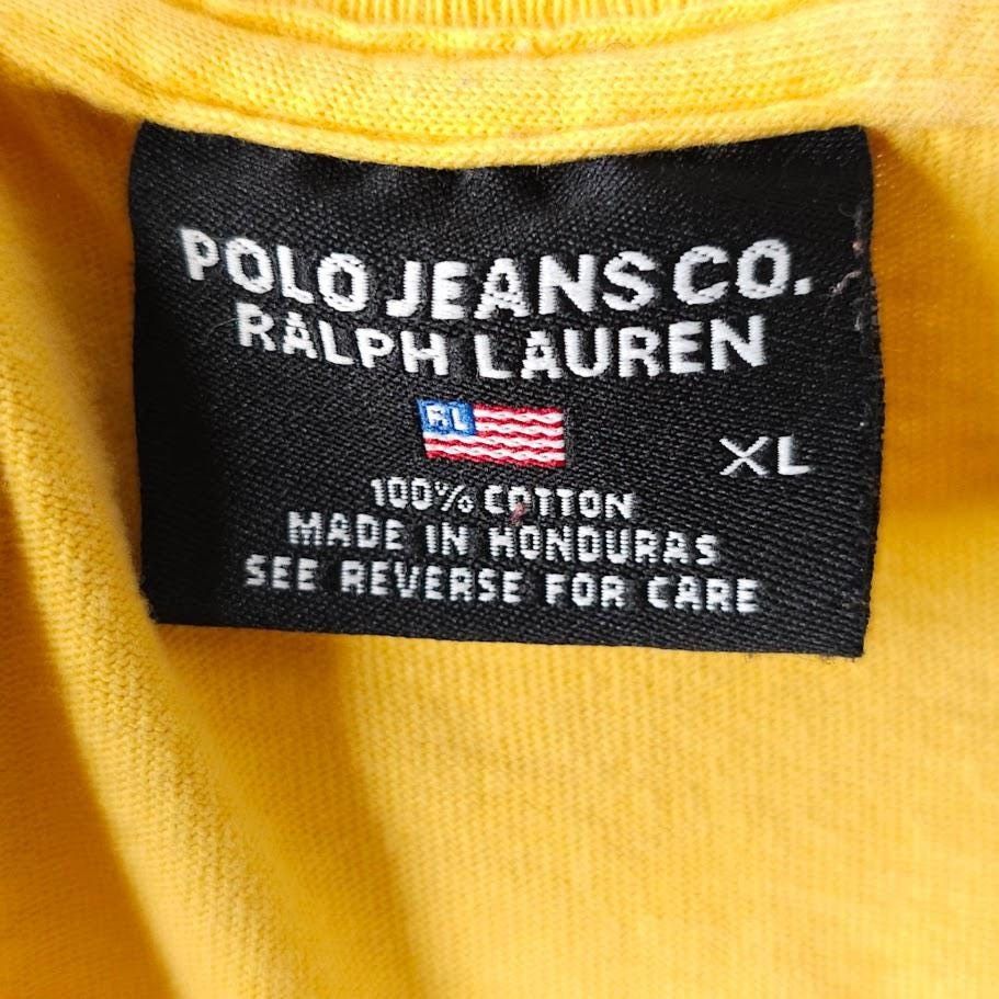 Vintage Vintage Polo Jeans Company T Shirt Mens Size XL Yellow 90s Size US XL / EU 56 / 4 - 8 Thumbnail