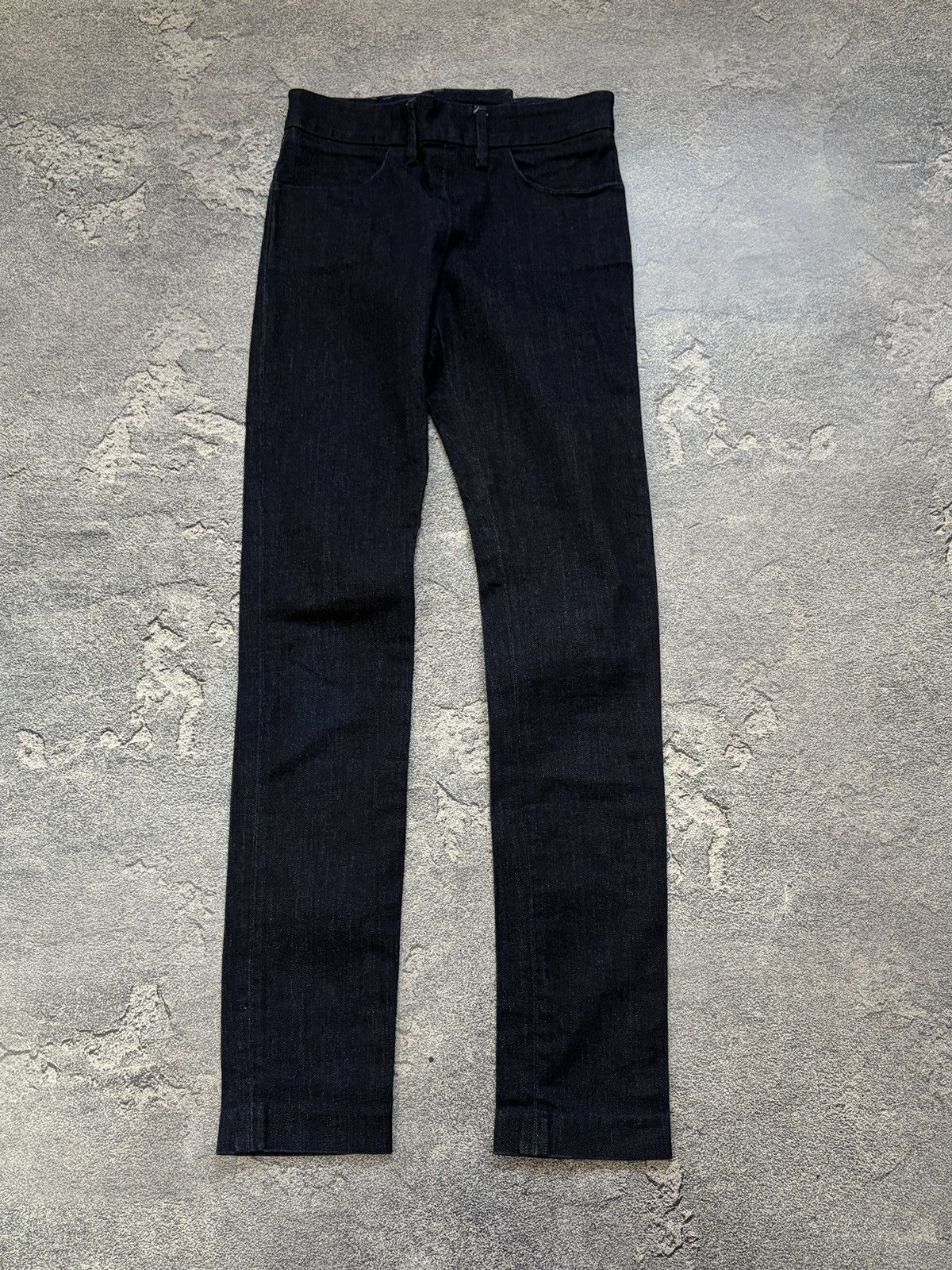 Acne Studios Acne Studios Skin Rinse Dark Blue Indigo Back Zip Jeans 27 Size 27" / US 4 / IT 40 - 1 Thumbnail
