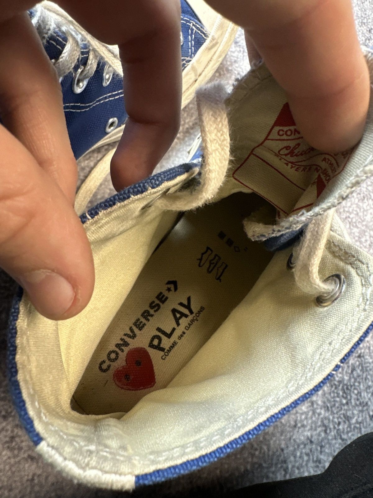 Comme des Garcons × Comme des Garcons PLAY × Converse Y2K Converse Play Comme Des Garçons Logo High Sneakers 38 Size US 5.5 / EU 38 - 4 Thumbnail