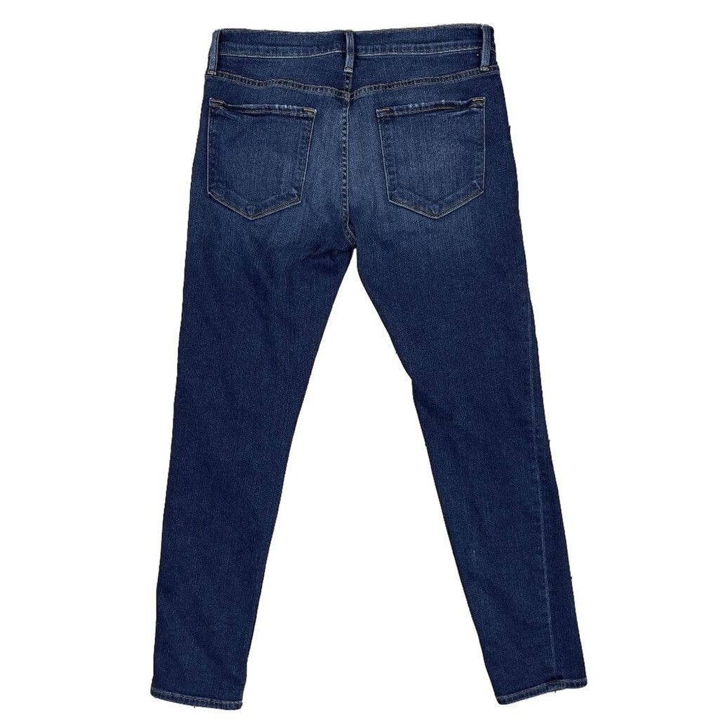 Other FRAME DENIM 'Le Garçon' Boyfriend Cropped Blue Jeans Size 26 Size 26" / US 2 / IT 38 - 7 Thumbnail
