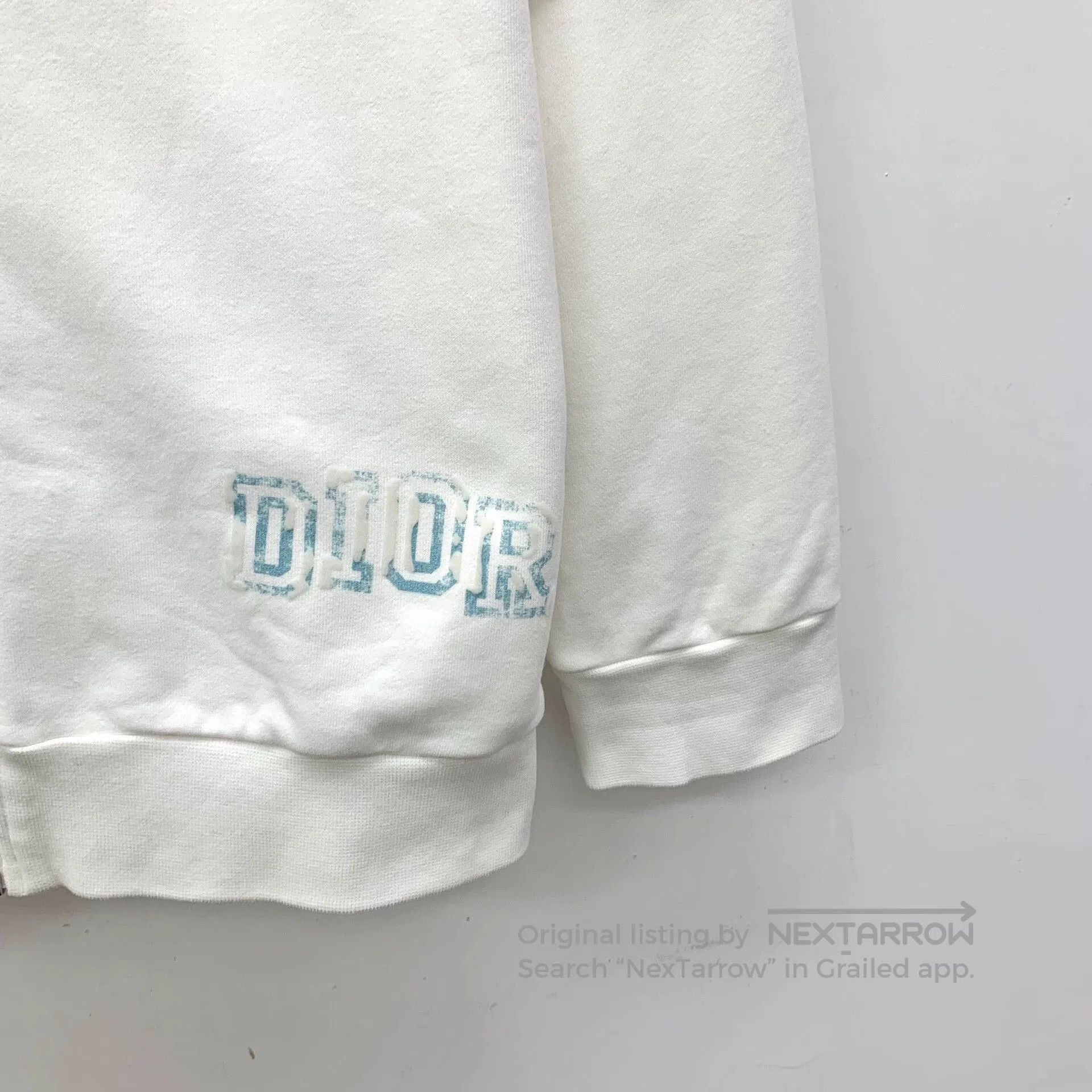 Dior dior white logo hoodie zip-up jacket. Size US M / EU 48-50 / 2 - 4 Thumbnail