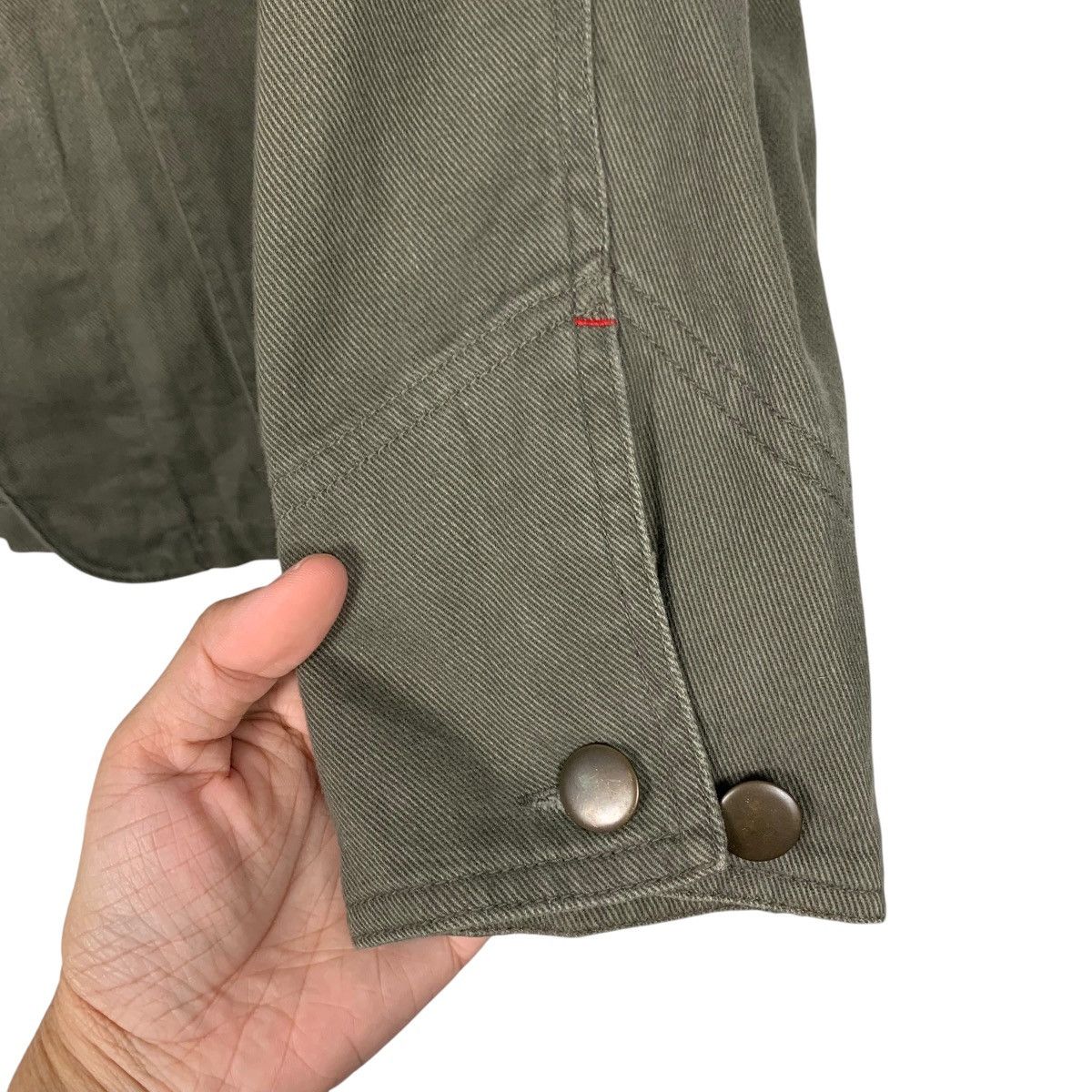 Japan Rags HEPBURN Olive Green Workwear Chore Jacket #2590-C117 Size US M / EU 48-50 / 2 - 15 Thumbnail