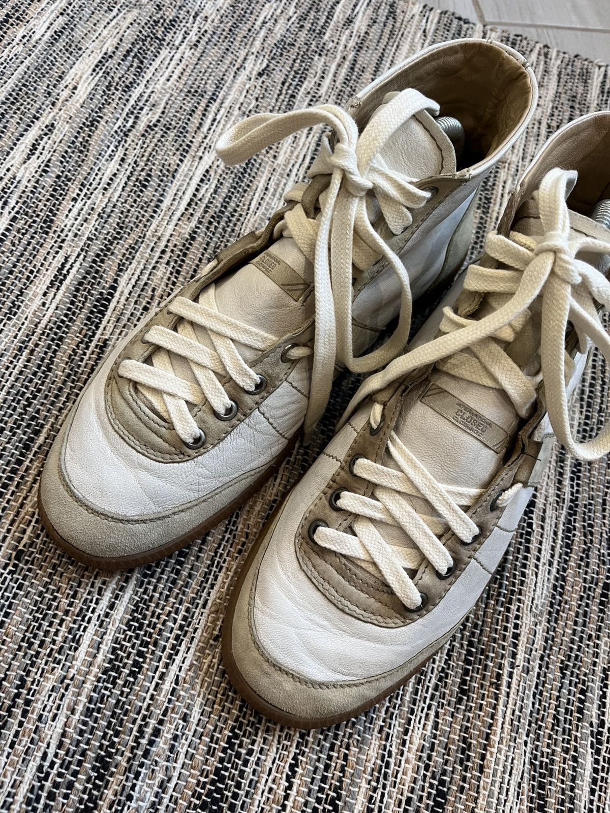 Vintage Vintage Clozed Leather Sneakers white BW Sport style hype Size US 10 / IT 40 - 5 Thumbnail