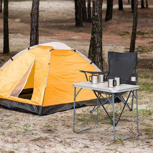 Designer × Homemade YSSOA Portable Folding Black Camping Chair, 1-Pack Size US L / EU 52-54 / 3 - 6 Thumbnail