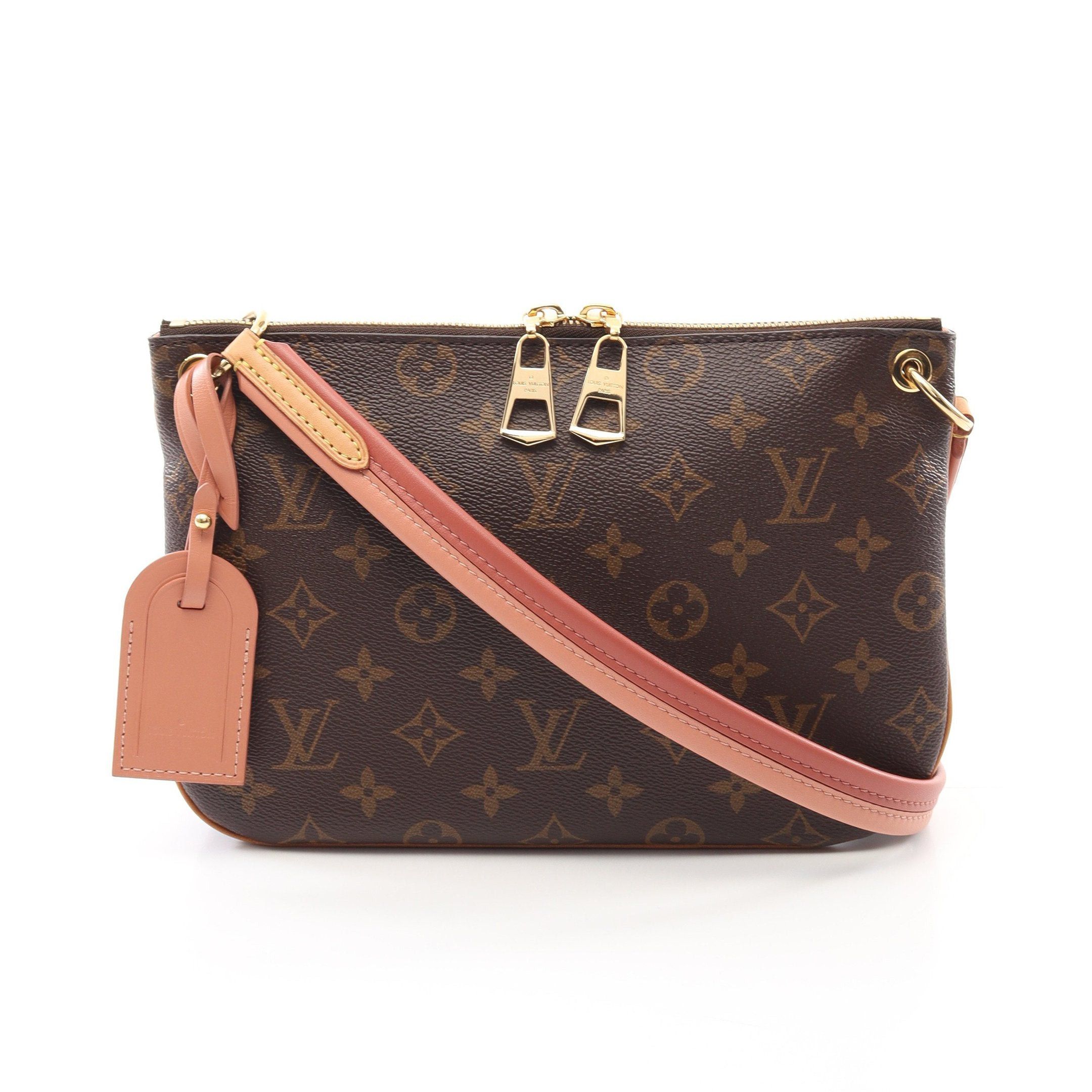 Louis Vuitton Louis Vuitton Loretta Monogram Vieux Rose Shoulder Bag Leather Brown Pink Size ONE SIZE - 1 Thumbnail