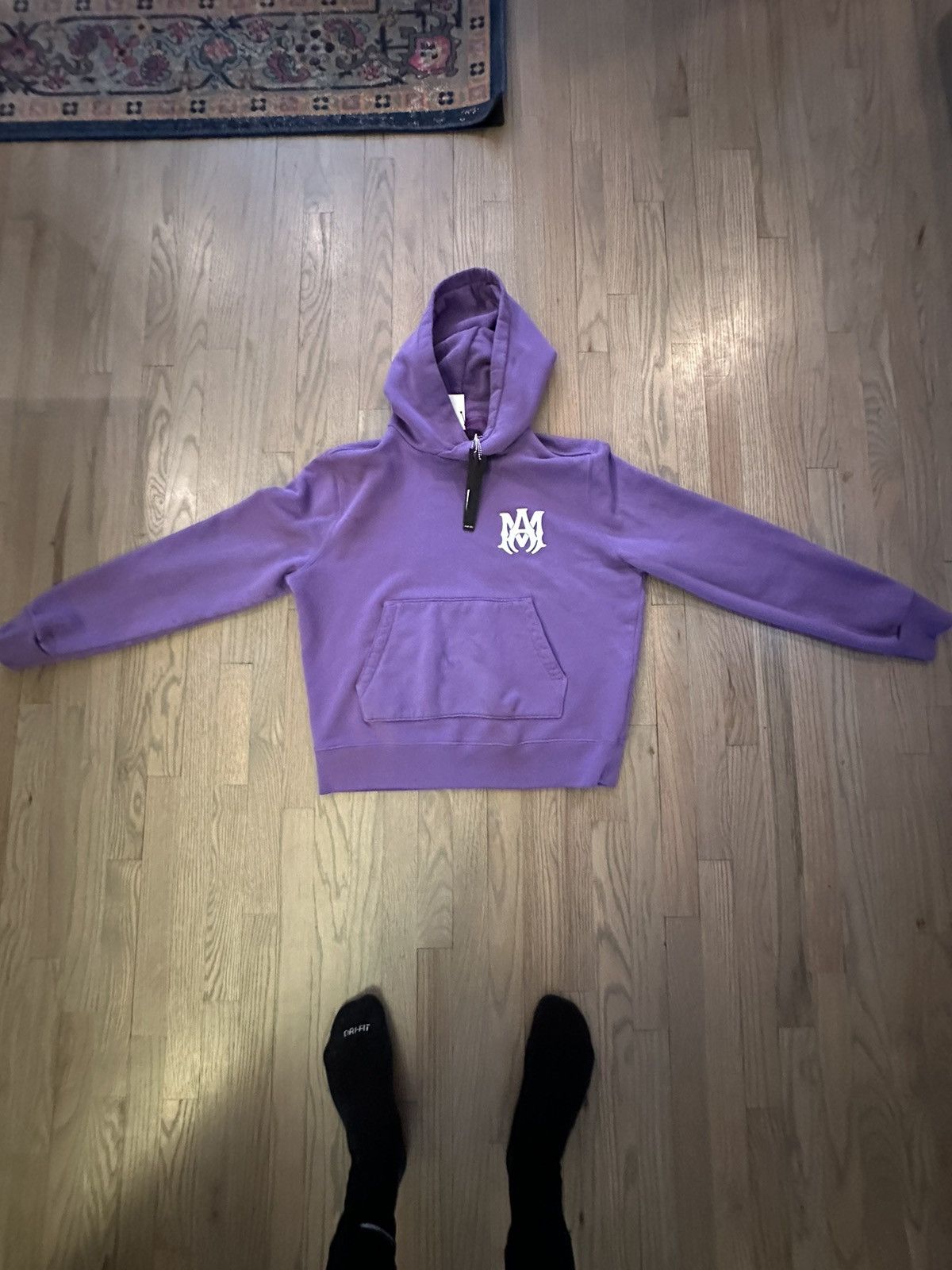 Image of Amiri Ma Hoodie Purple Size Small, Men's