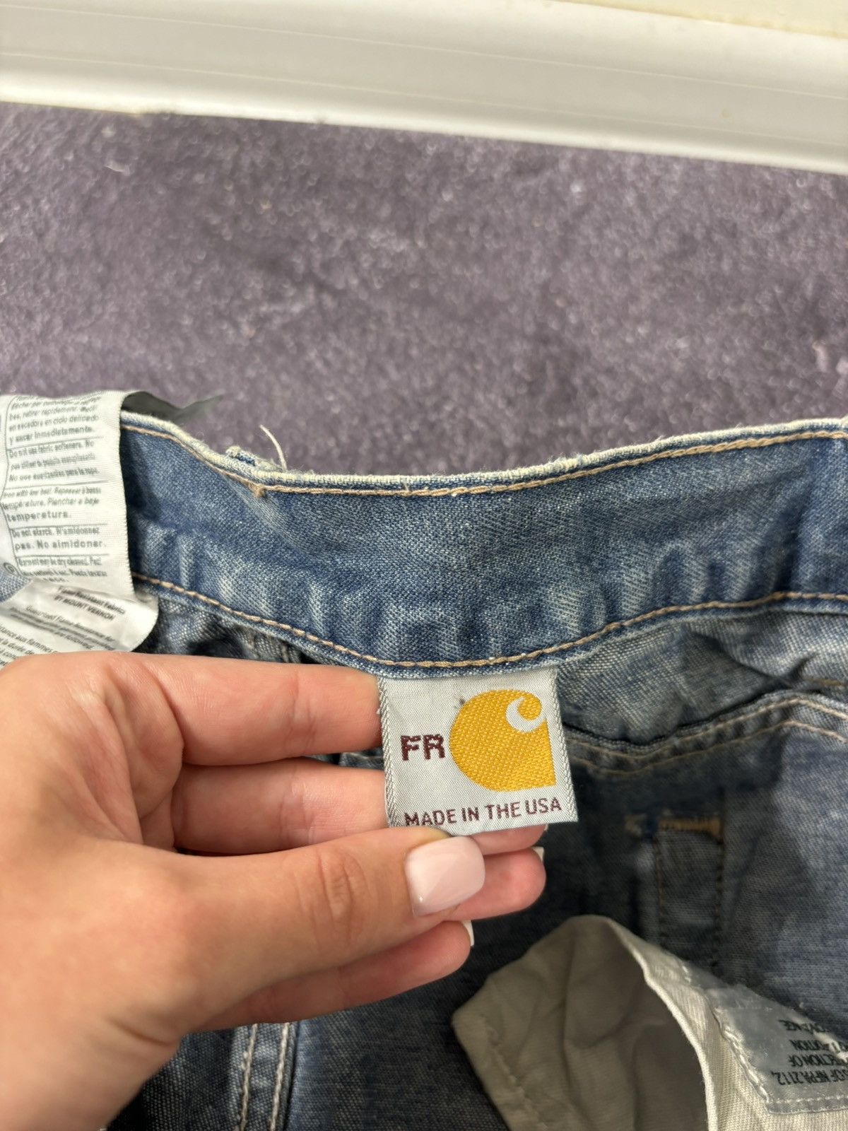 Carhartt Vintage 90s Carhartt Flame Resistant USA Work Denim Jeans Size US 40 / EU 56 - 16 Thumbnail