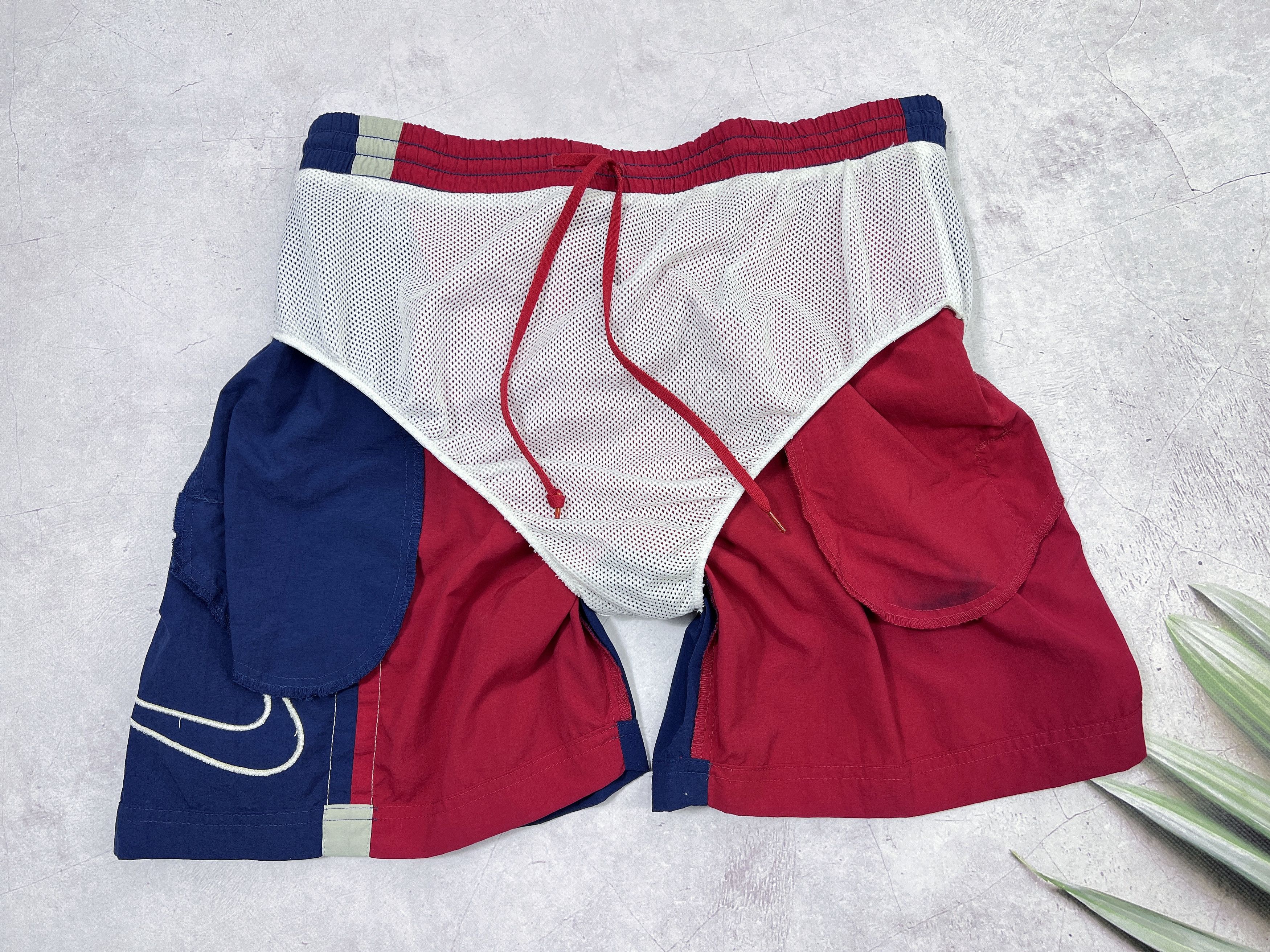 Nike × Vintage Vintage Nike Swim Trunks Shorts Big Swoosh Logo Size US 36 / EU 52 - 15 Thumbnail